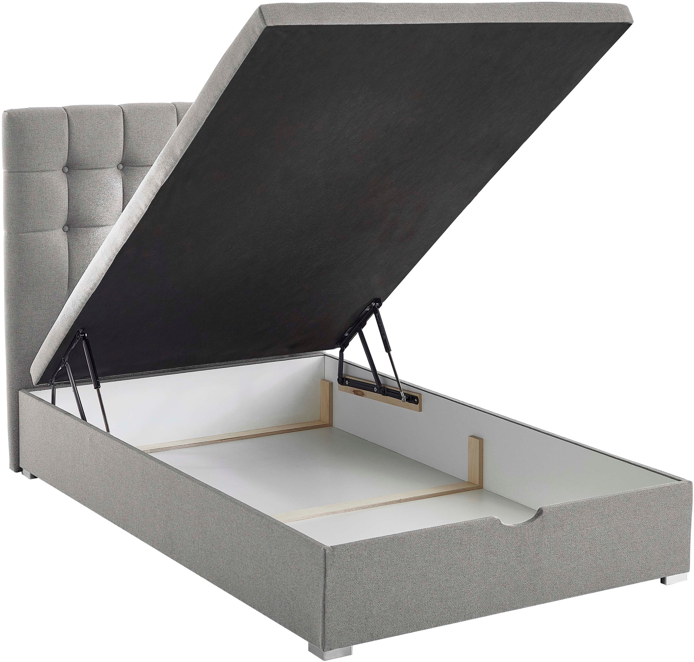 ATLANTIC home collection Boxbett »Riona, erweiterbar zu Doppel- und Familienbett«, wahlweise mit 120x200cm Taschen-Federkernmatratze oder ohne Matratze