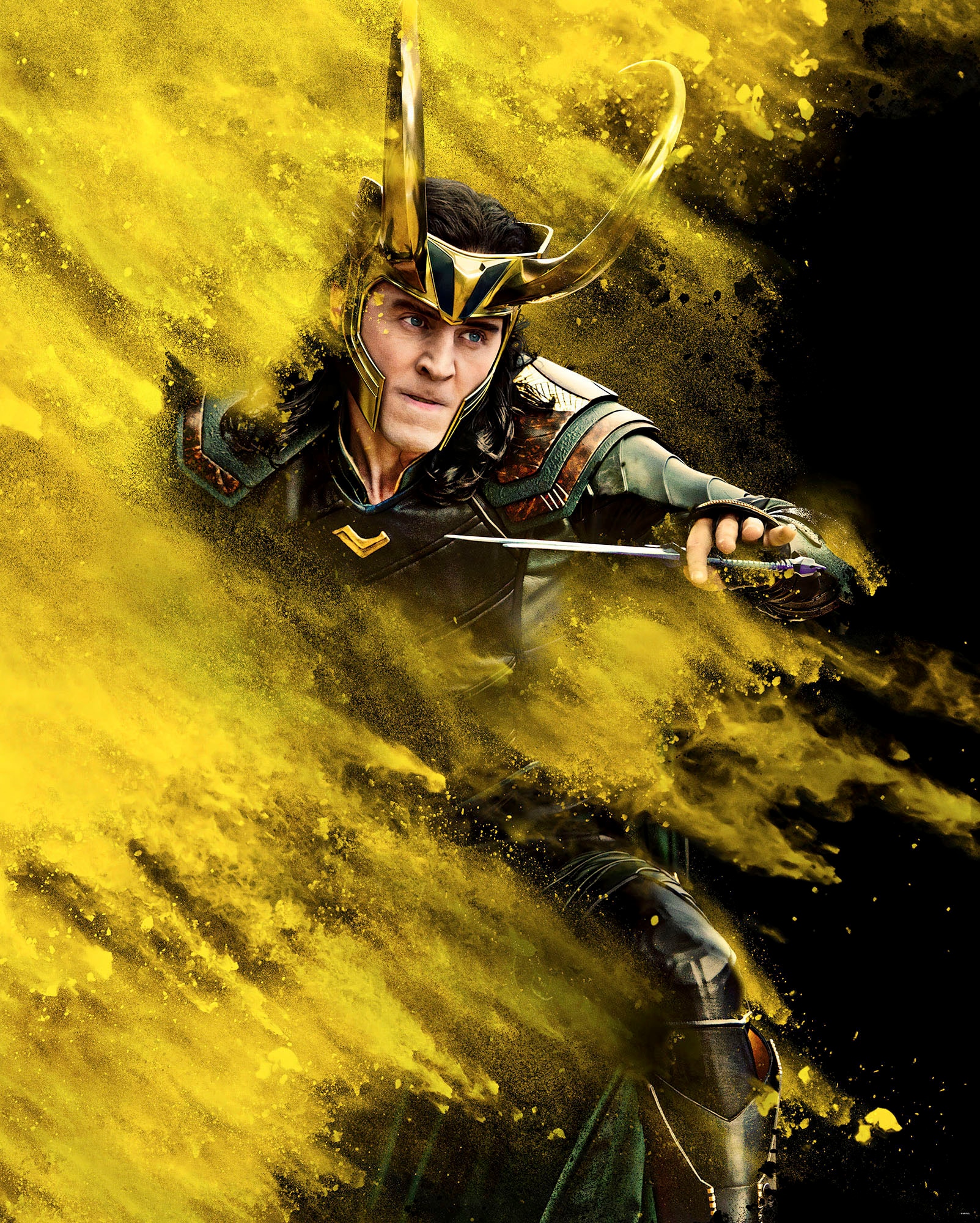 Komar Fototapete »Digitaldruck Vlies - Loki Yellow Dust - Grösse 200 x 250 cm«, bedruckt, Kinderzimmer