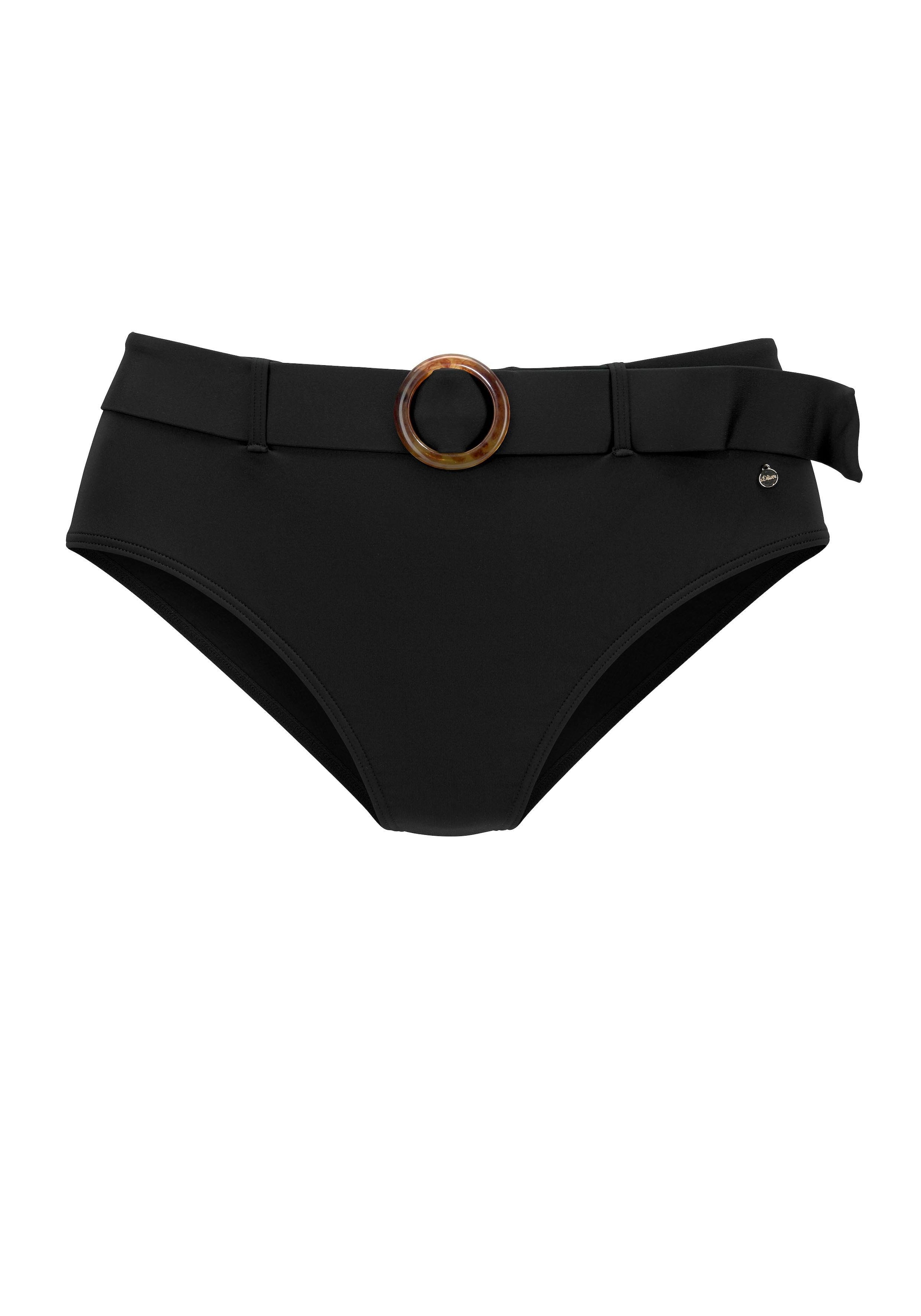 s.Oliver Highwaist-Bikini-Hose »Rome«, mit abnehmbarem Gürtel