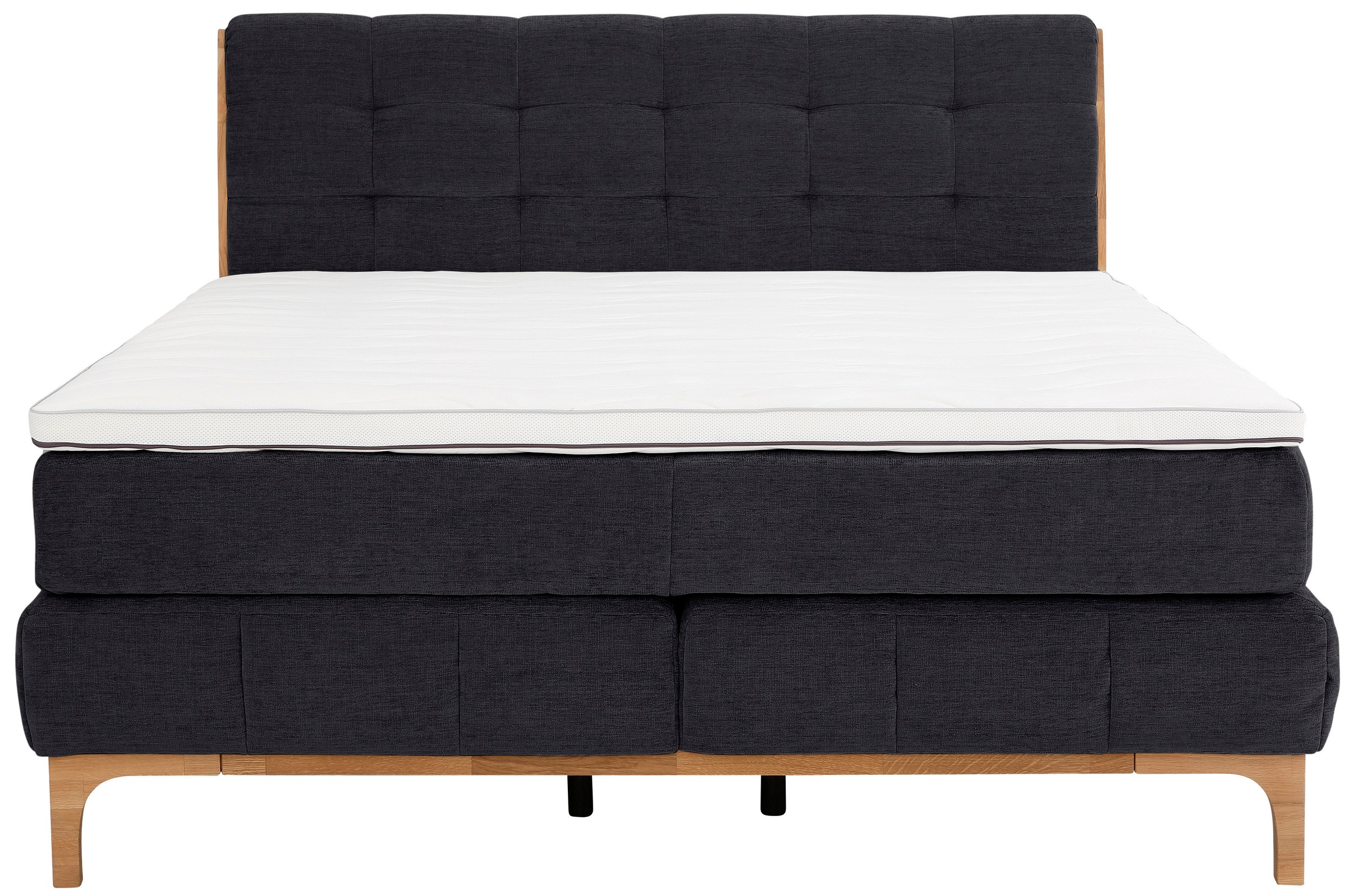 GOODproduct Boxspringbett »Jelle«, (5 St.), zertifizierte, recycelte Bezugsstoffe, verschiedene Ausführungen