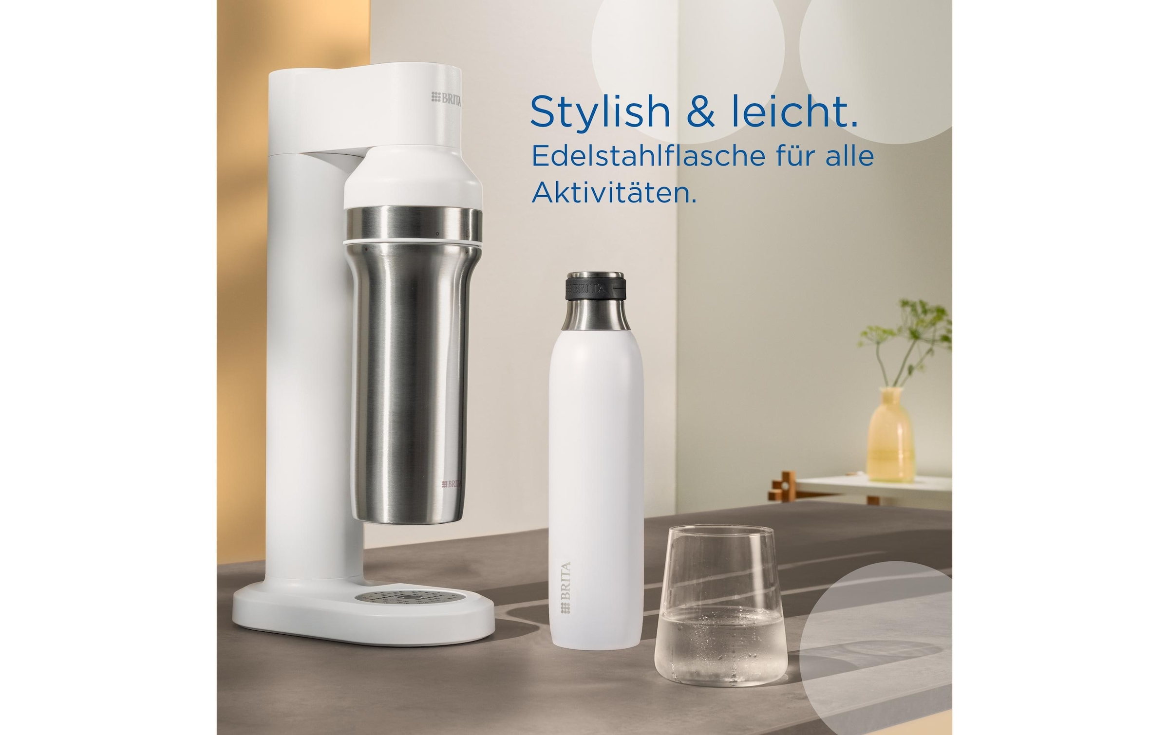 BRITA Wassersprudler Flasche »SodaTrio 0.65 l Weiss«