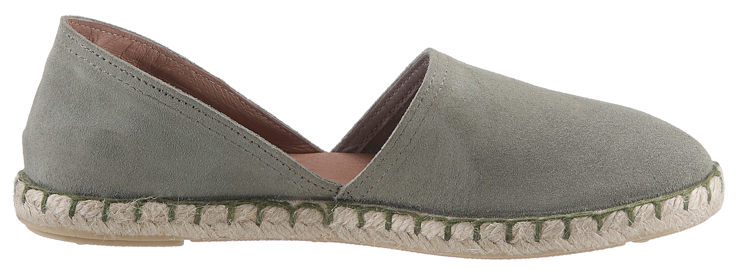 VERBENAS Espadrille »CARMEN SERRAJE«, Schlupfschuh, Sommerschuh, Loafer mit typischem Jute-Rahmen