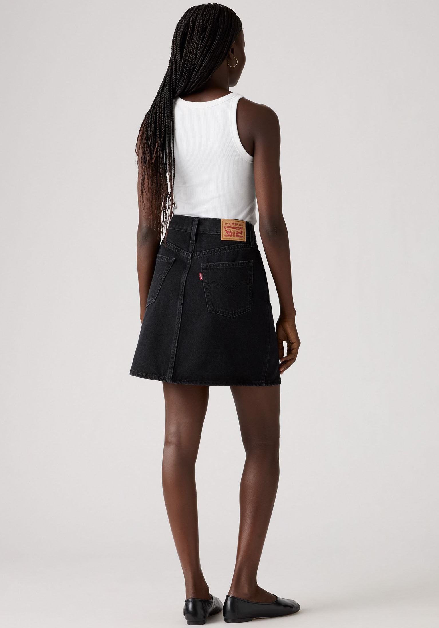 Levi's® Jeansrock »RETRO BUTTON FRON«, leicht ausgestellt