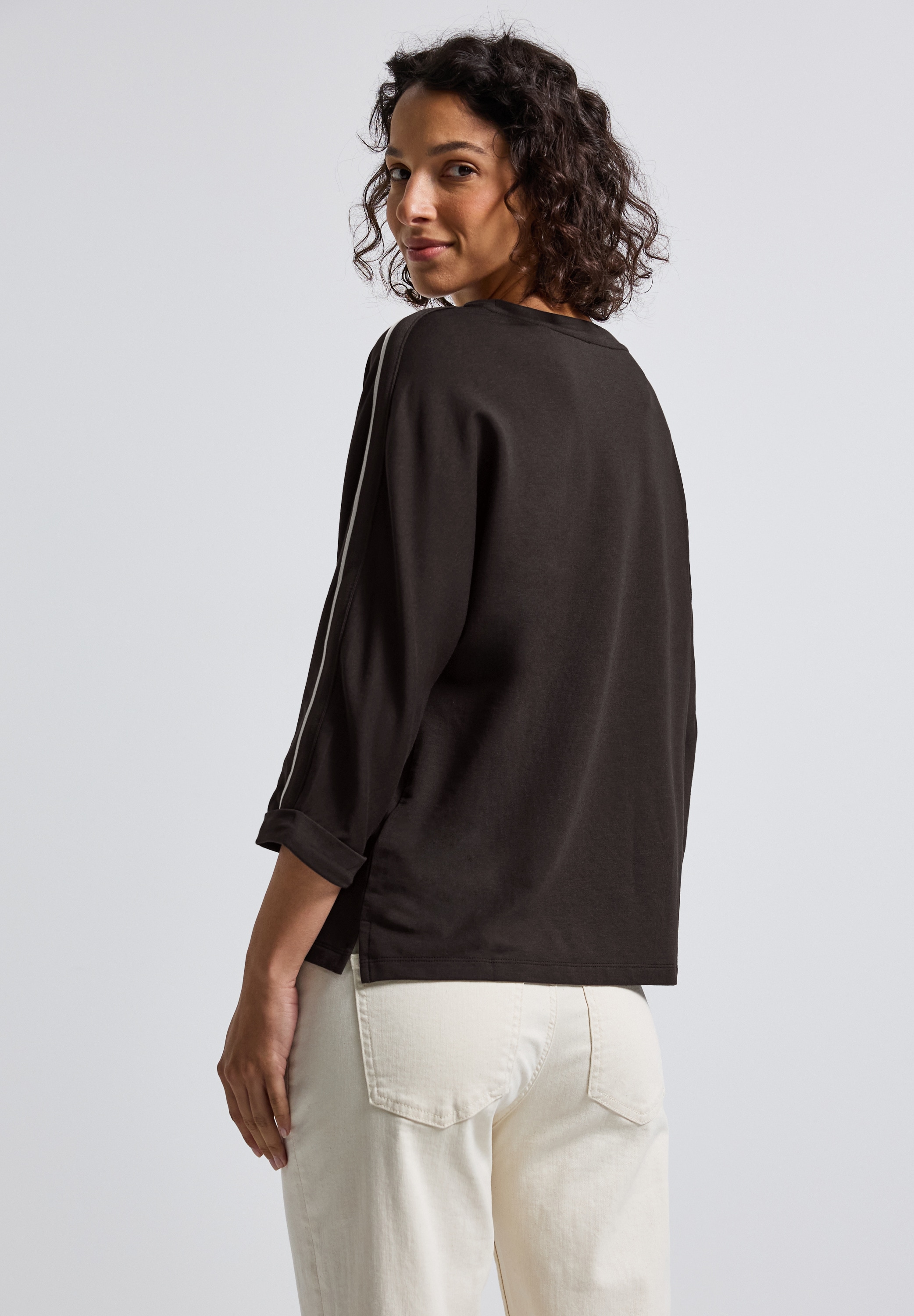 STREET ONE 3/4-Arm-Shirt, mit Galonstreifen