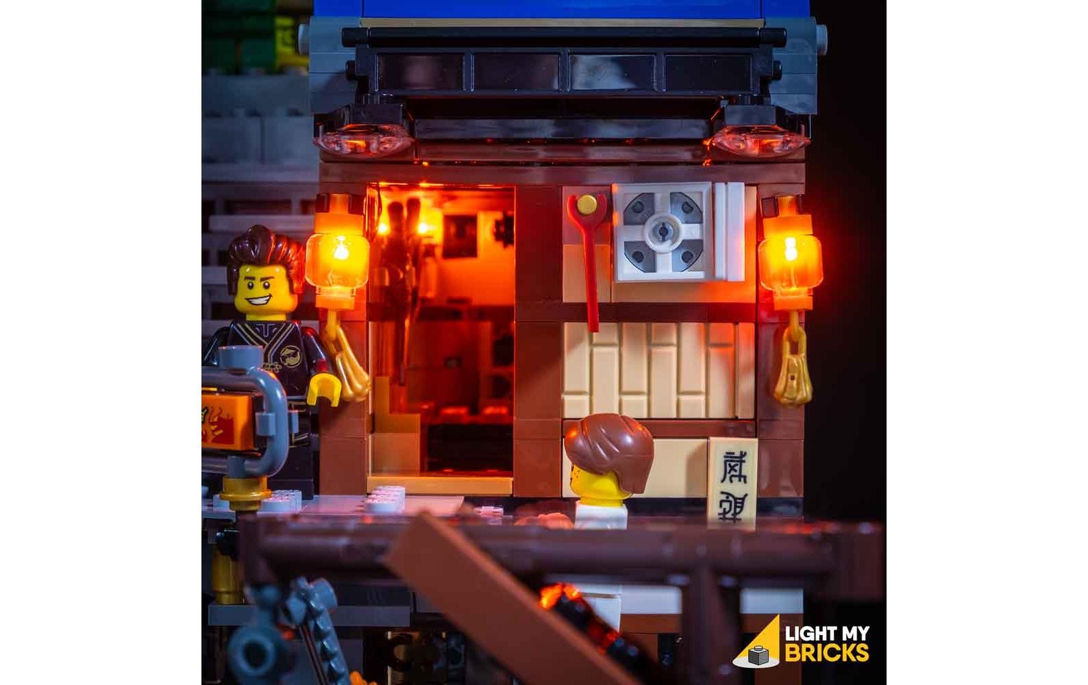 Konstruktionsspielsteine »LEGO Ninjago City Docks #70657 Light Kit«, (59 St.)