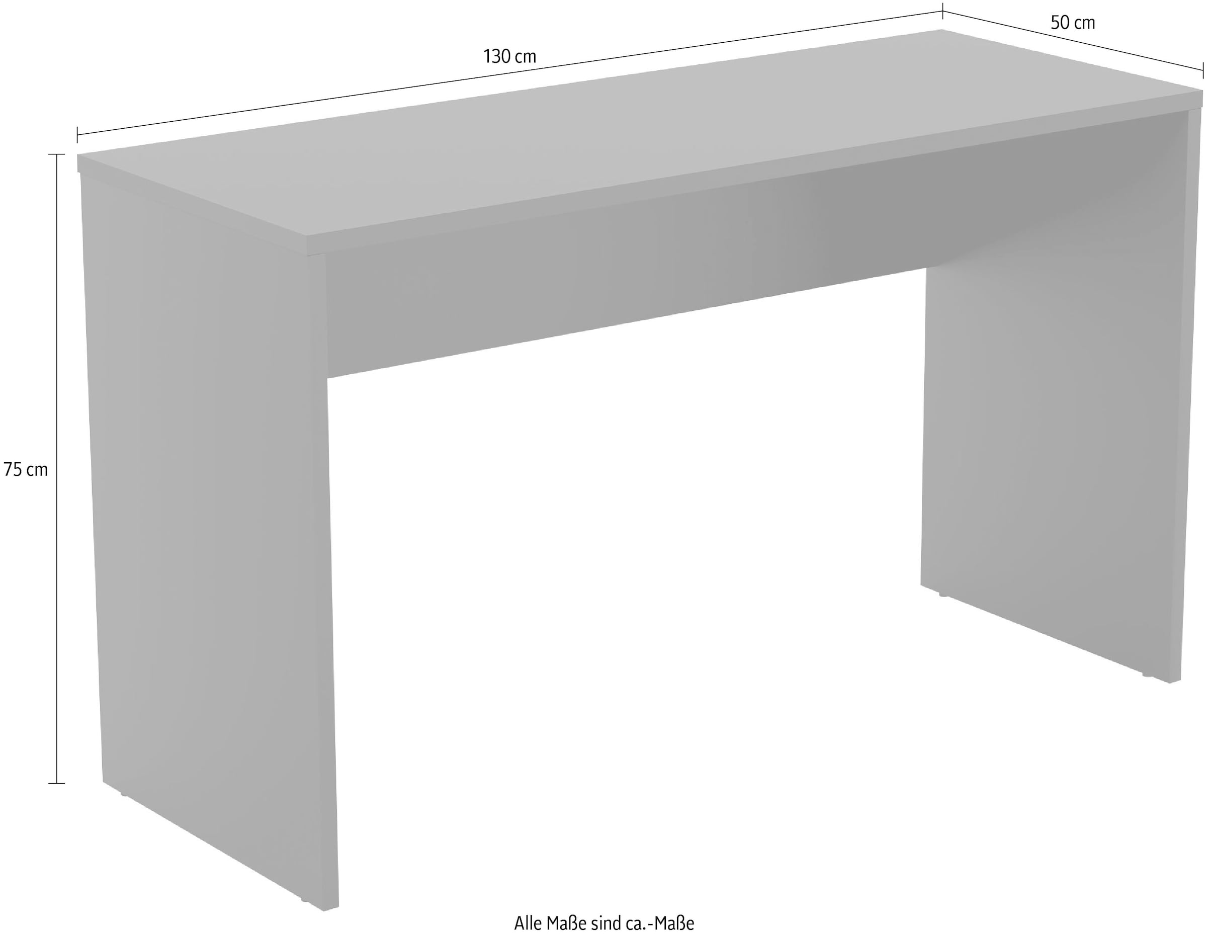 INOSIGN Schreibtisch »AGAPI«, Breite 130, Computertisch im modernen Design & viel Arbeitsfläche