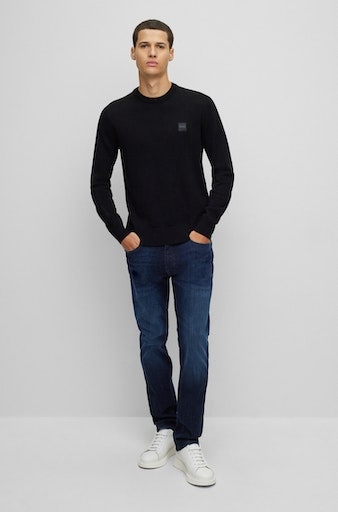 BOSS ORANGE Strickpullover »Kanovano«, mit Rundhalsausschnitt