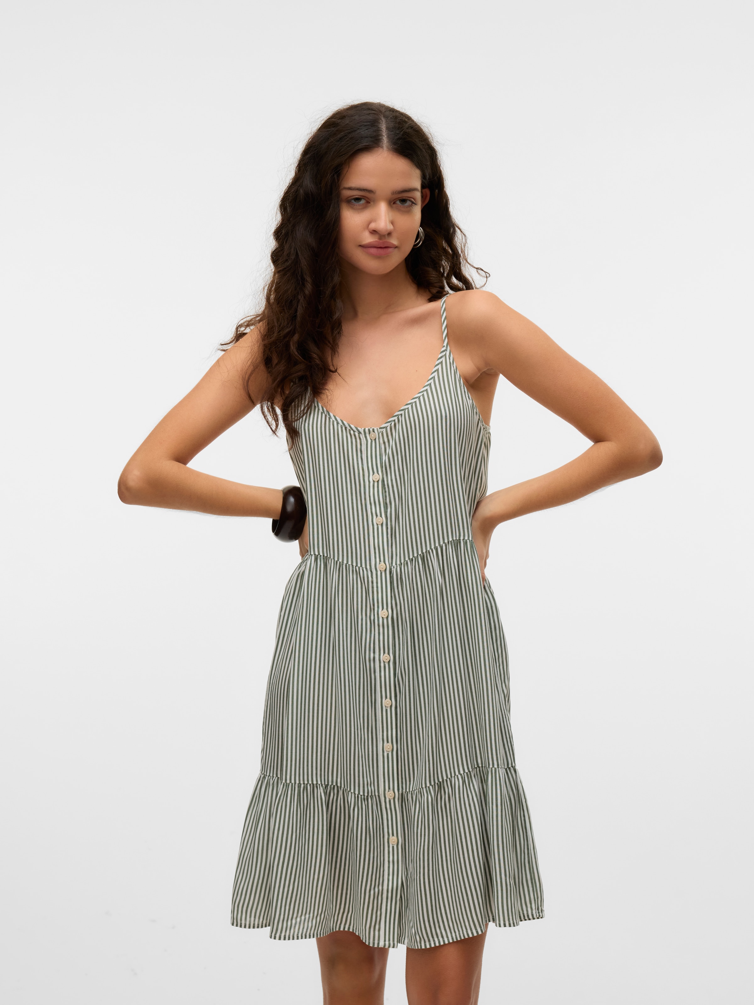 Vero Moda Trägerkleid »VMBUMPY SHORT SINGLET DRESS WVN GA NOOS« Sommerkleid