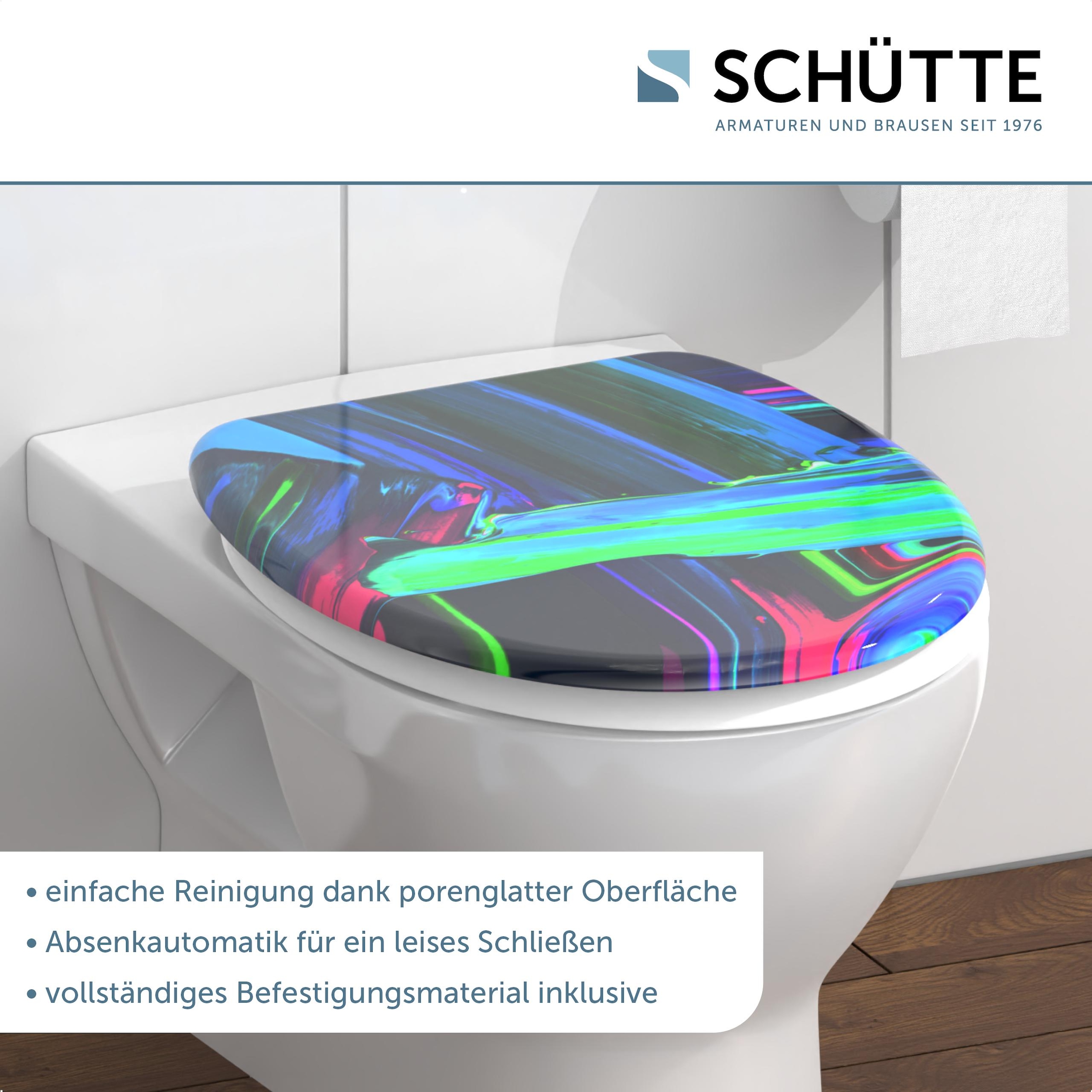 Schütte WC-Sitz »Neon Paint«, Duroplast, Absenkautomatik