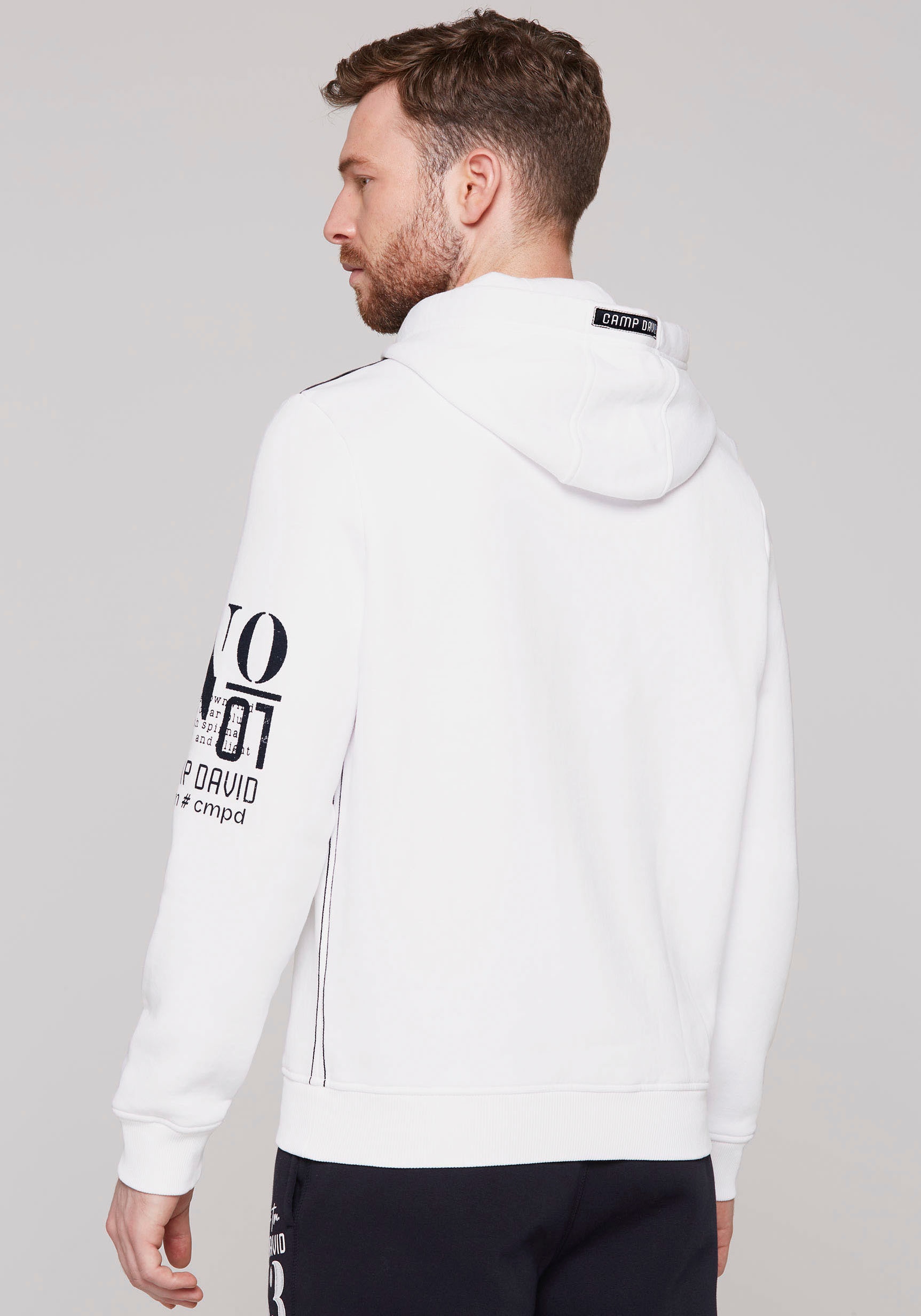 CAMP DAVID Hoodie, mit Logo-Prints