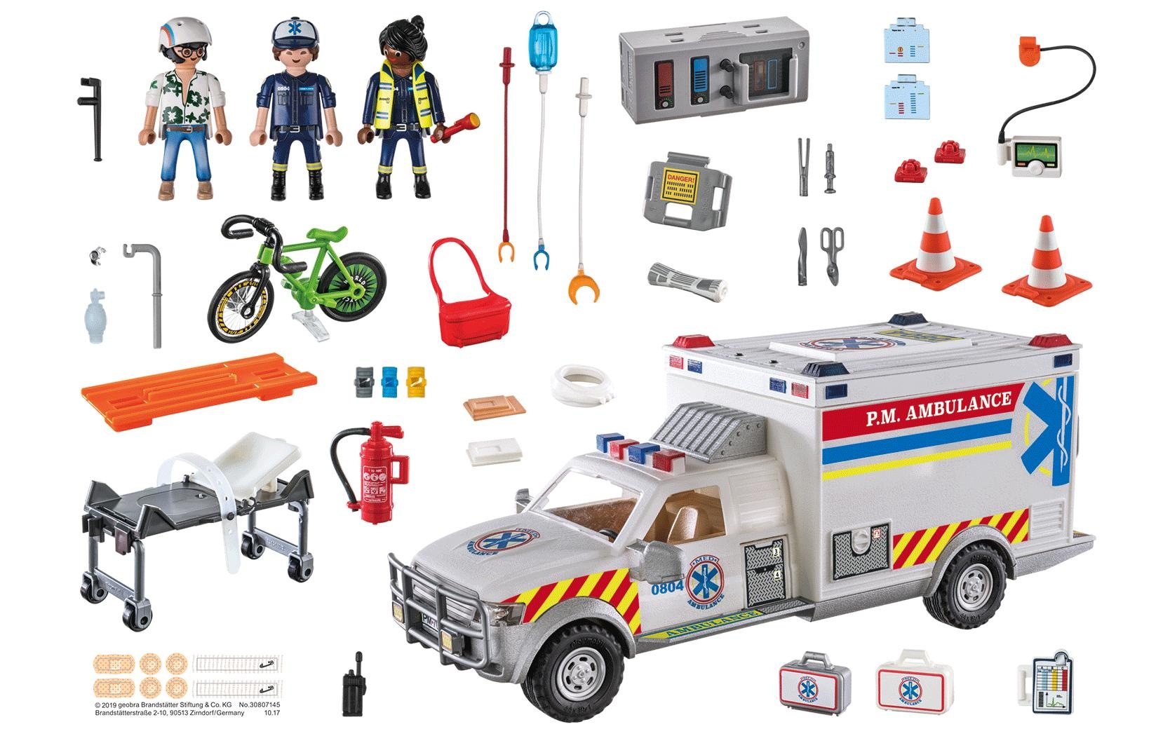 Playmobil® Spielbausteine »City Action Rettungs-Fahrzeug: US Ambulance 70936«, (93 St.)