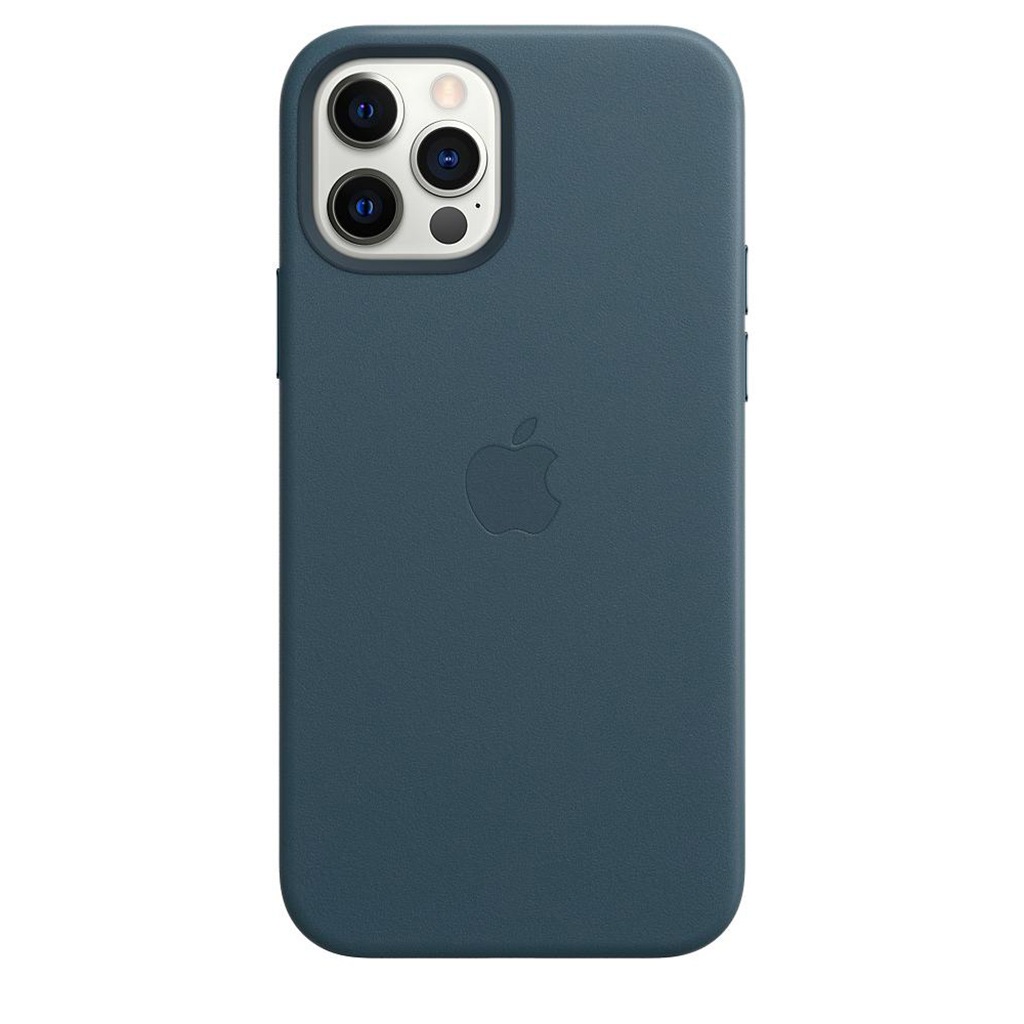 Apple Smartphone-Hülle »Apple iPhone 12/12 Pro Leder Case Mag Blue«, iPhone 12-iPhone 12 Pro, 15,5 cm (6,1 Zoll), MHKE3ZM/A