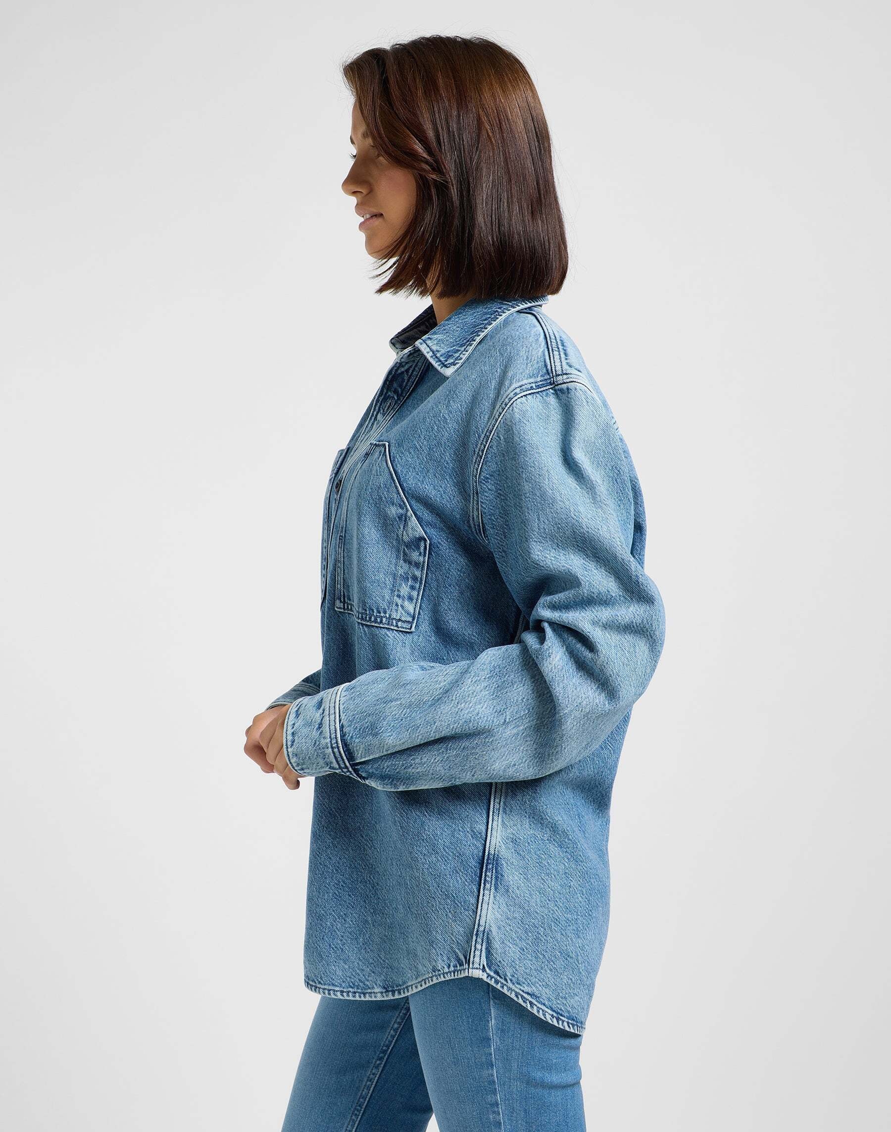 Lee® Jeansbluse »LEE Jeanshemd Engineer Overshirt«