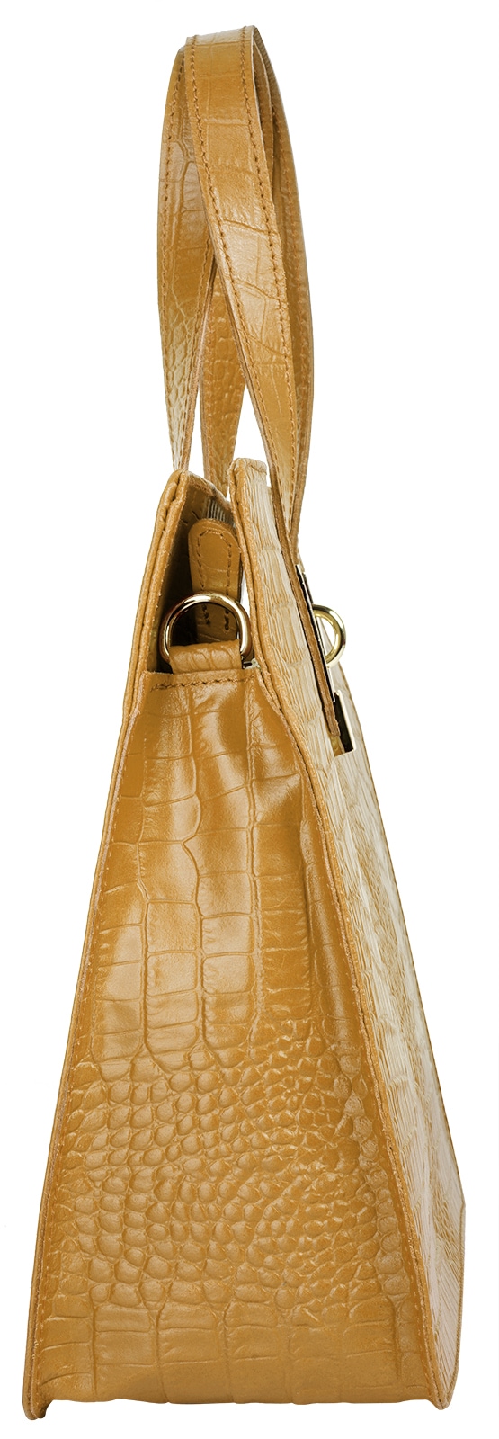 Cluty Henkeltasche, echt Leder, Made in Italy