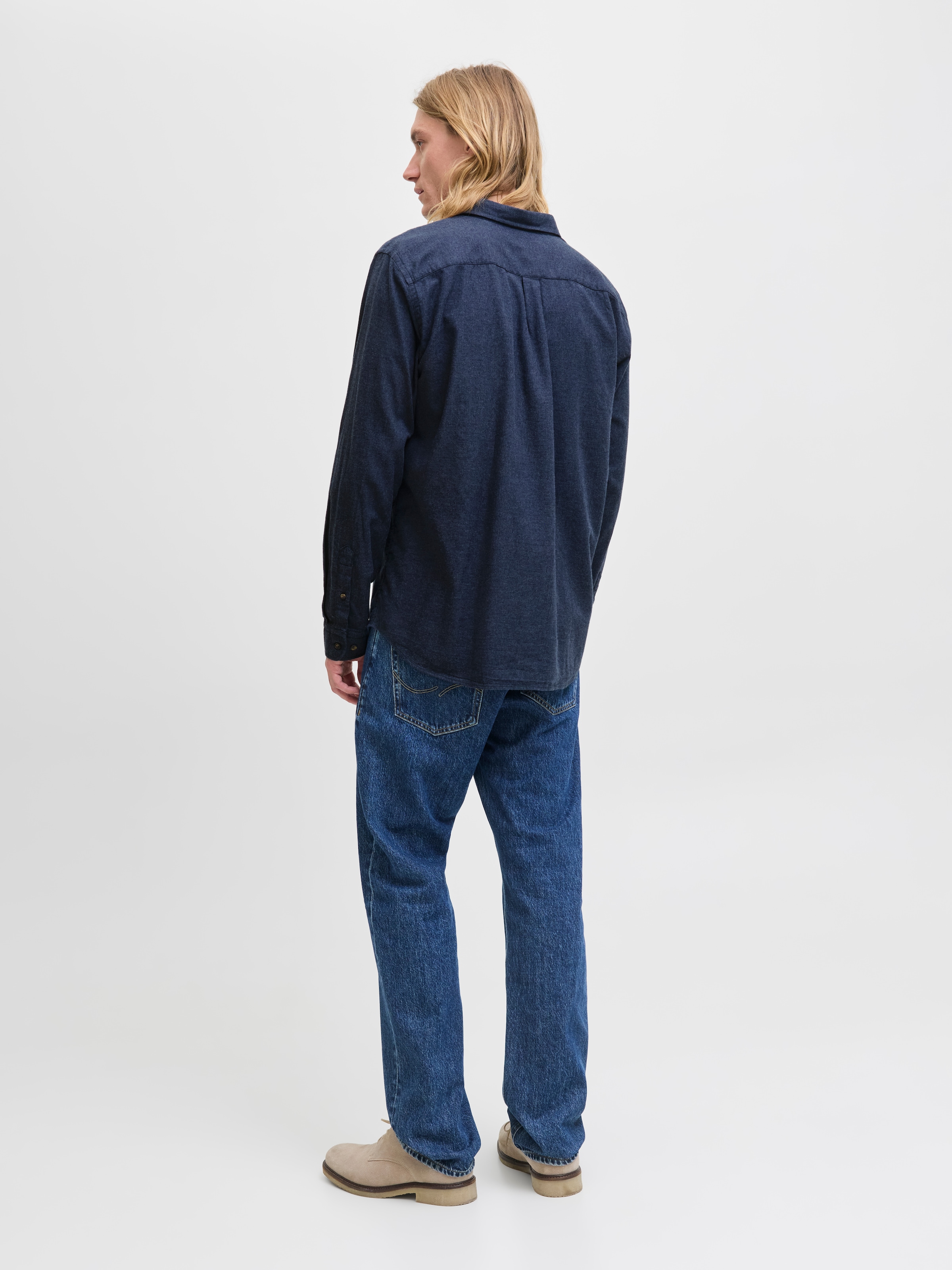Jack & Jones Langarmhemd »JJECLASSIC MELANGE SHIRT L/S NOOS«