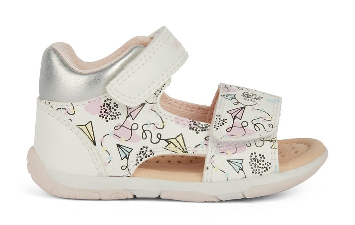 Geox Lauflernschuh »B SANDAL TAPUZ GIRL«, Sandale, Klettschuh, Babyschuh mit Klettverschlüssen