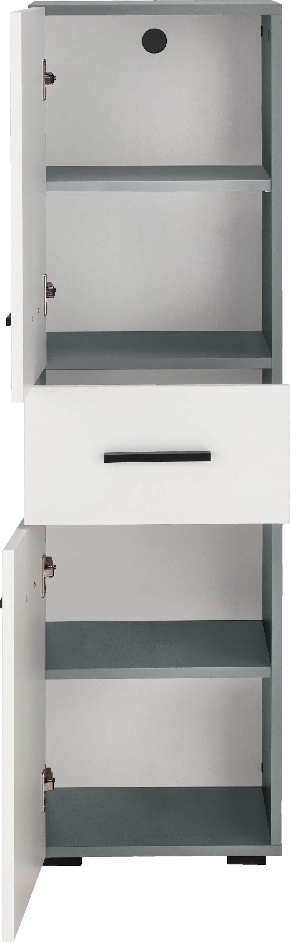 INOSIGN Midischrank »Skara«, verstellbarer Einlegeböden hinter jeder Tür, Breite 38 cm, Höhe 130 cm