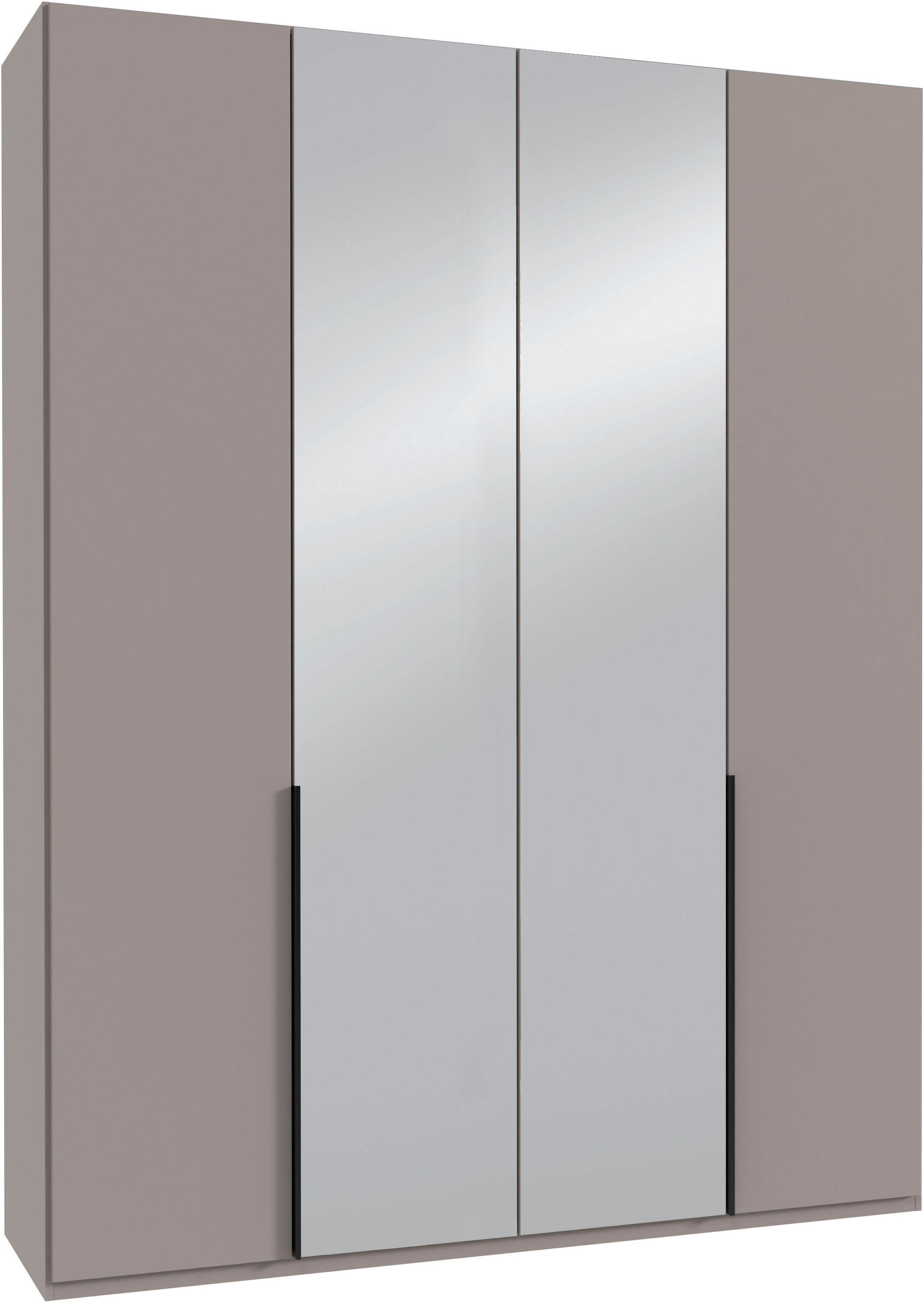 Wimex Kleiderschrank »Mugano,in 5 Breiten,2 Höhen,2 Tiefen, viele Farben, Made in Germany« in Basic oder Premium Ausstattung, mit langen Griffen aus Metall, mit oder ohne Spiegel