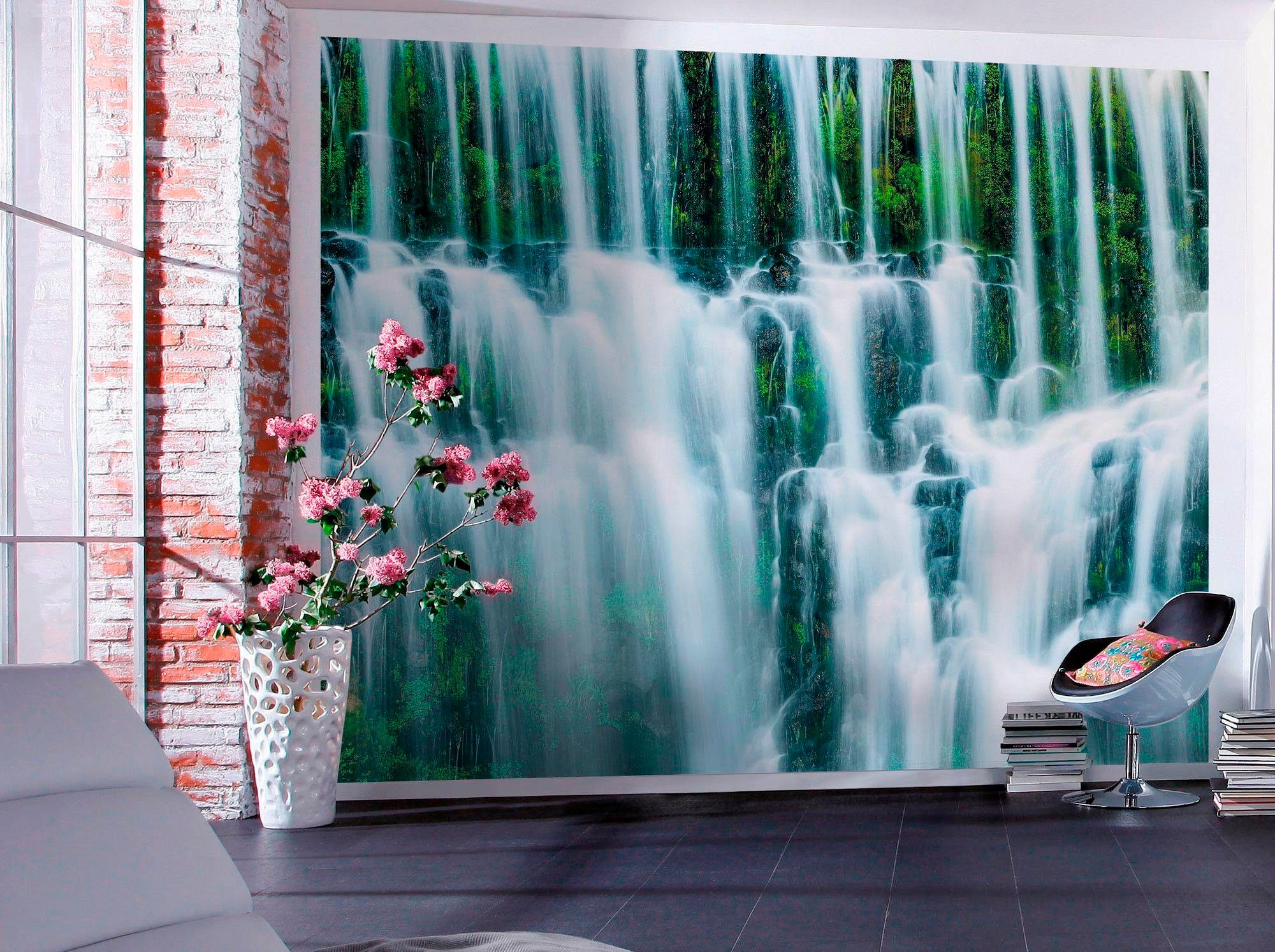 Komar Vliestapete »Digitaldruck Vlies - Ensemble of Veils - Grösse 300 x 250 cm«, bedruckt, Wohnzimmer, Schlafzimmer