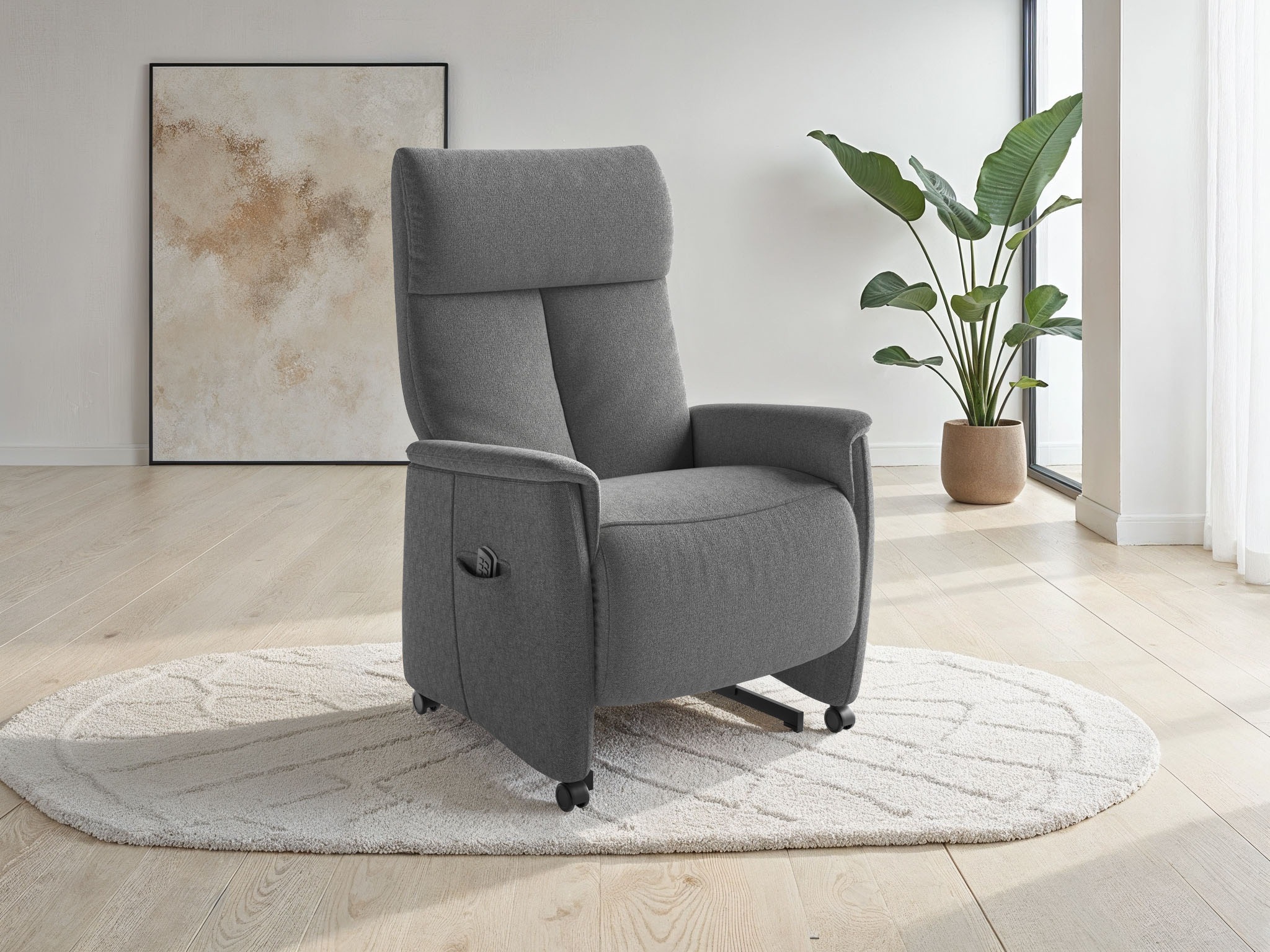 sit&more TV-Sessel "Cremona Comfort" wahlweise manuell oder elektrischer Funktion mit Akku