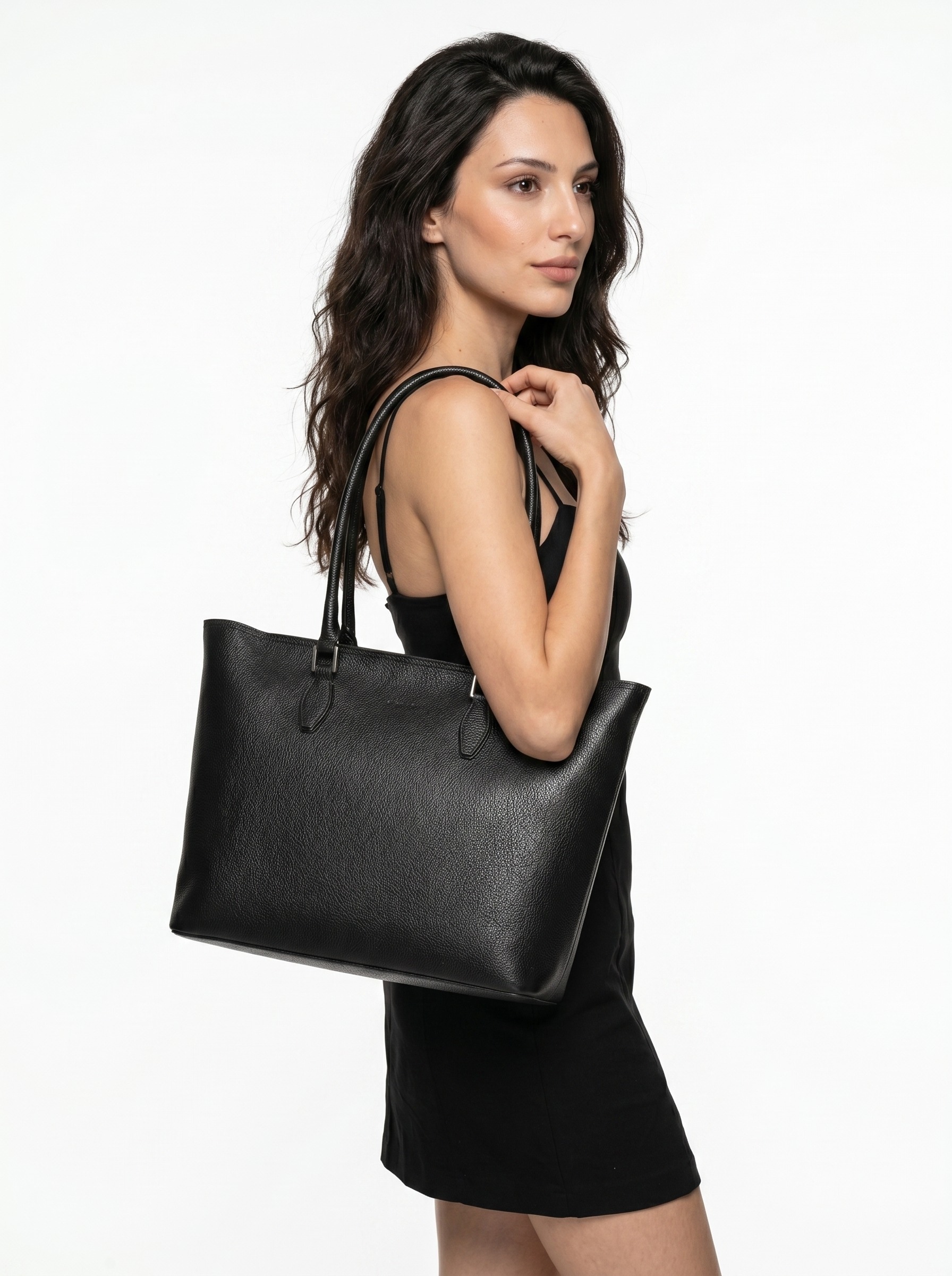 Cluty Shopper echt Leder, Made in Italy
