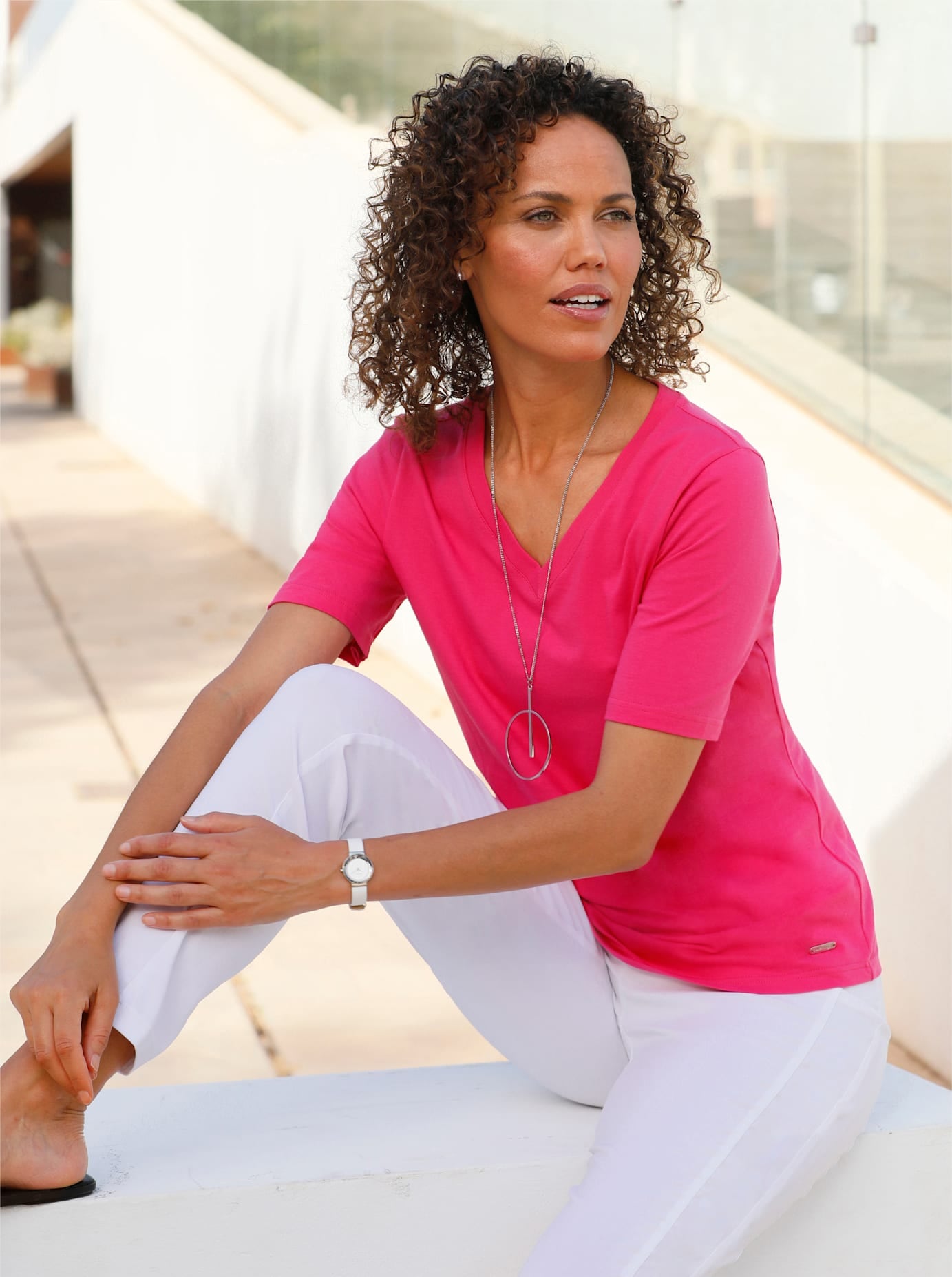 Casual Looks V-Shirt »Kurzarm-Shirt« 1 Stk.