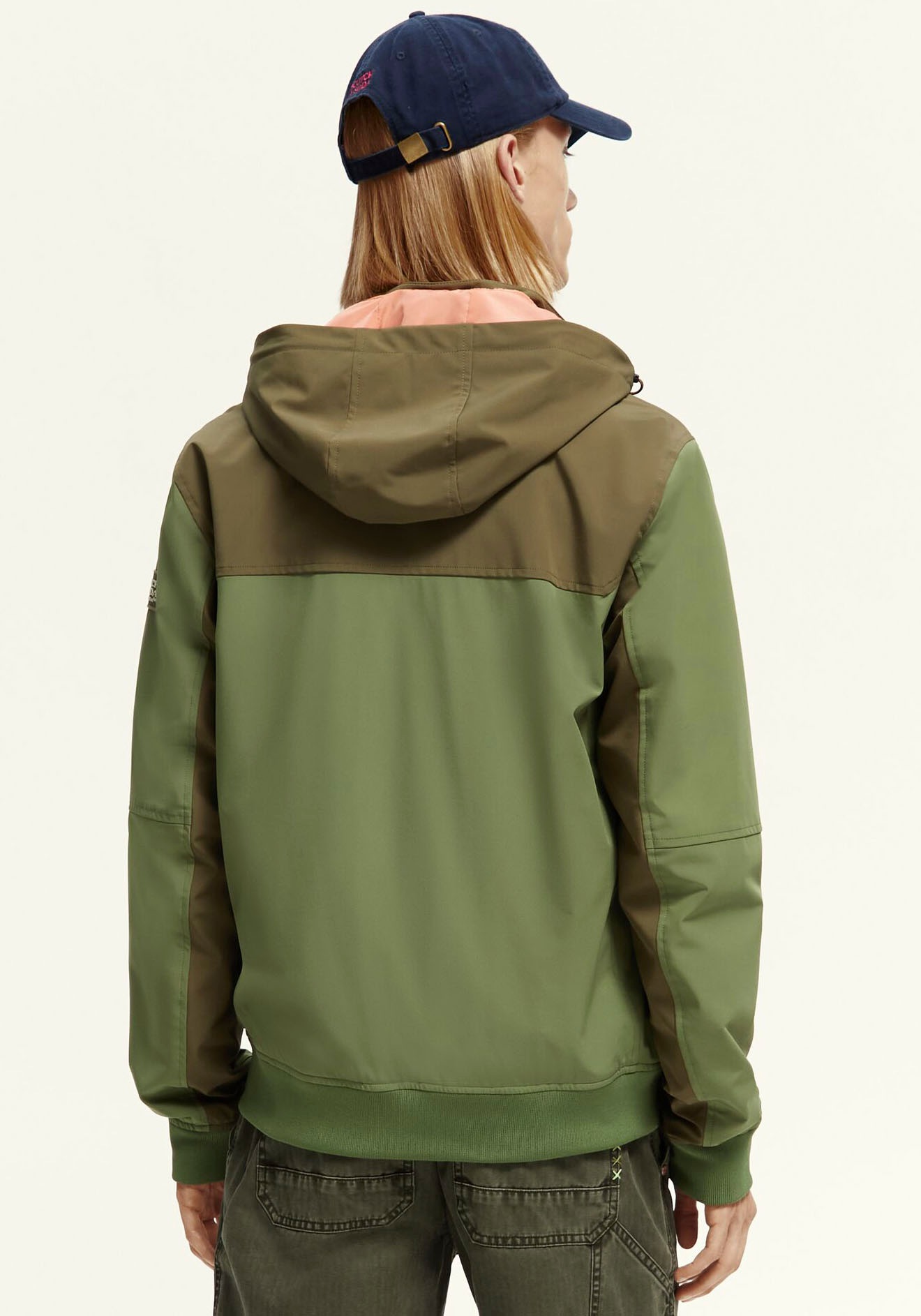 Scotch & Soda Outdoorjacke »Hooded colourblock jacket«, mit Kapuze, im modischem colorblocking