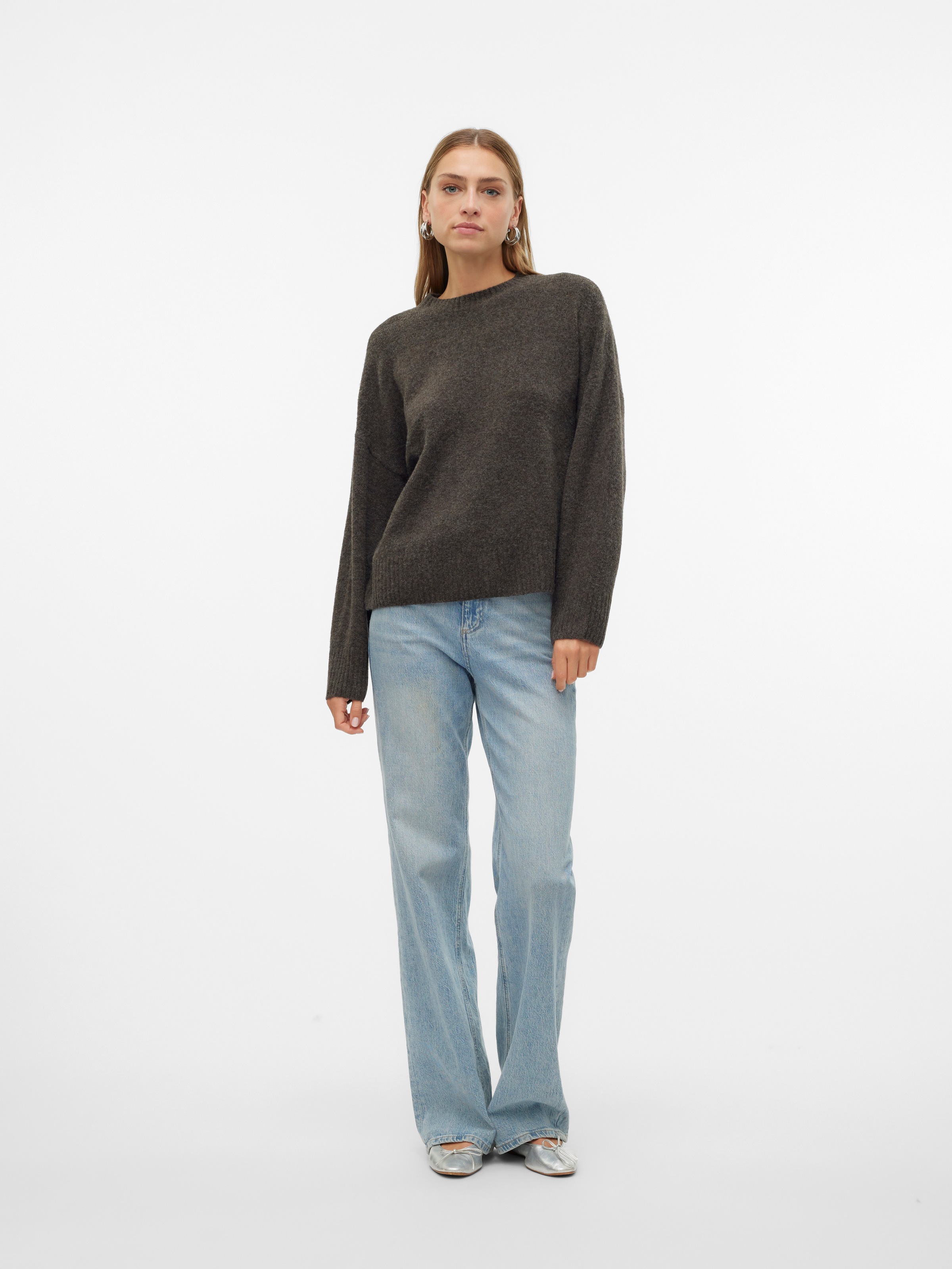 Vero Moda Strickpullover »VMBOOM LS O-NECK PULLOVER GA NOOS«