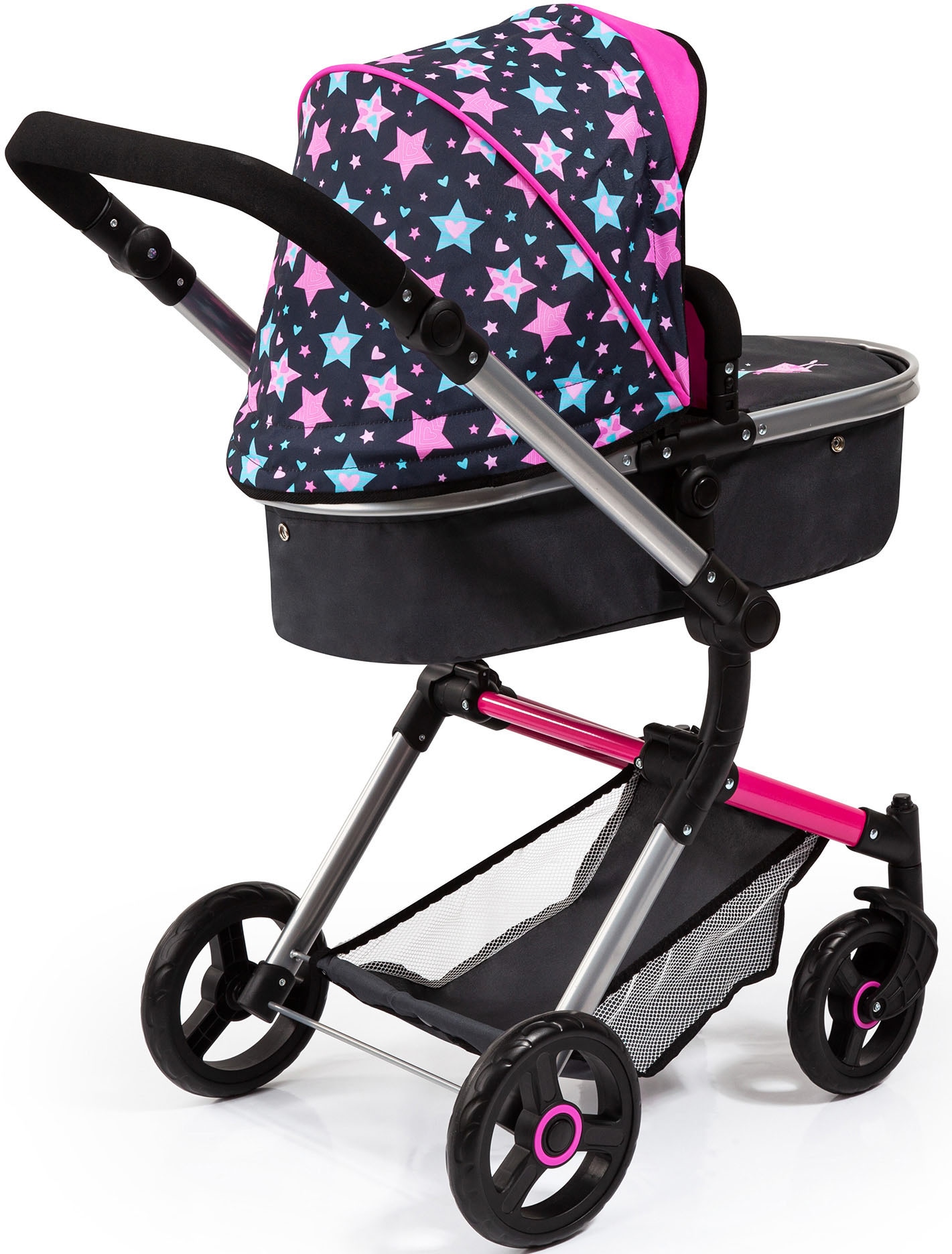 Bayer Kombi-Puppenwagen »Vario, blau«, mit Wickeltasche