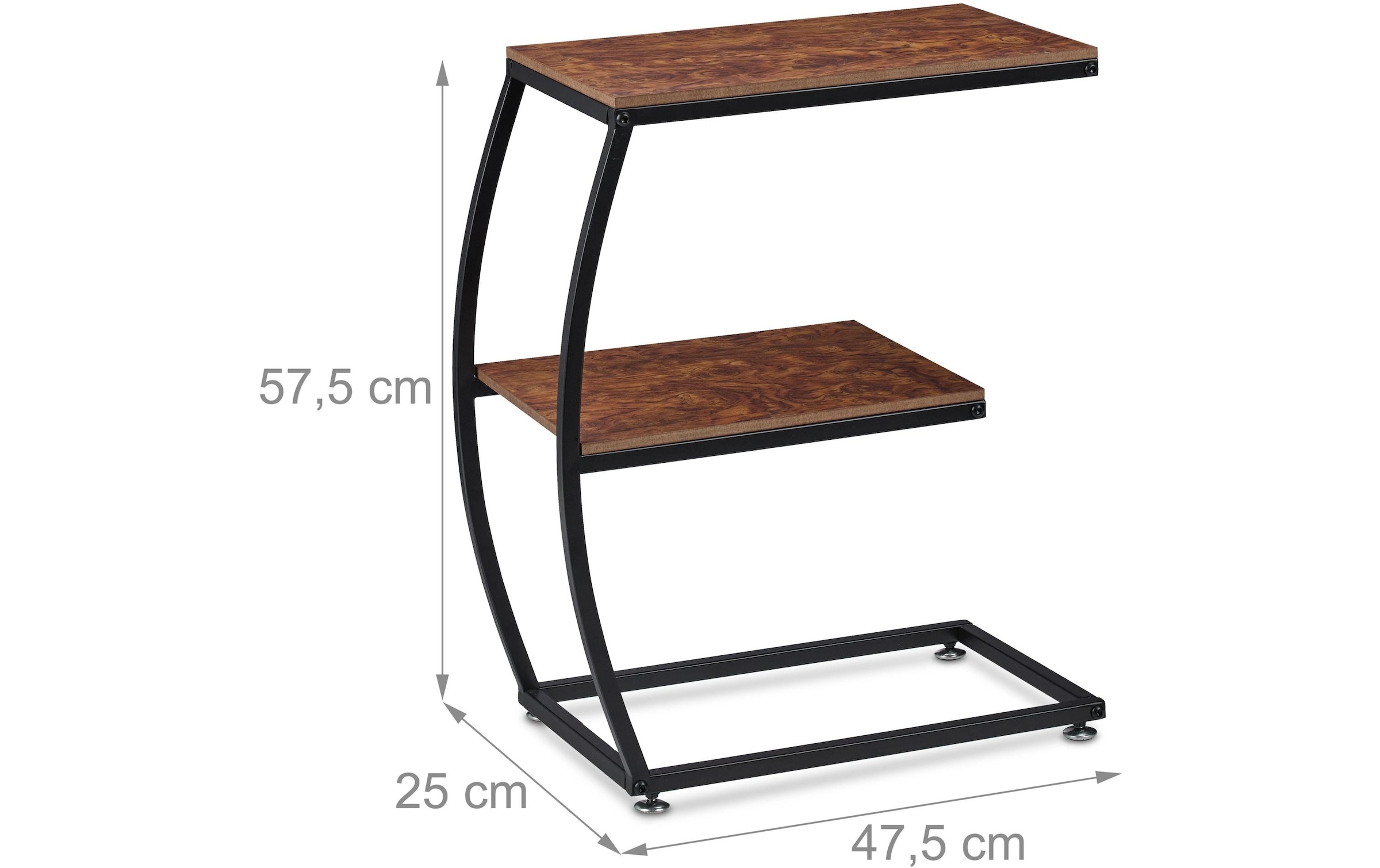 relaxdays Beistelltisch »Industrial 47.5 cm x 57.5 cm«