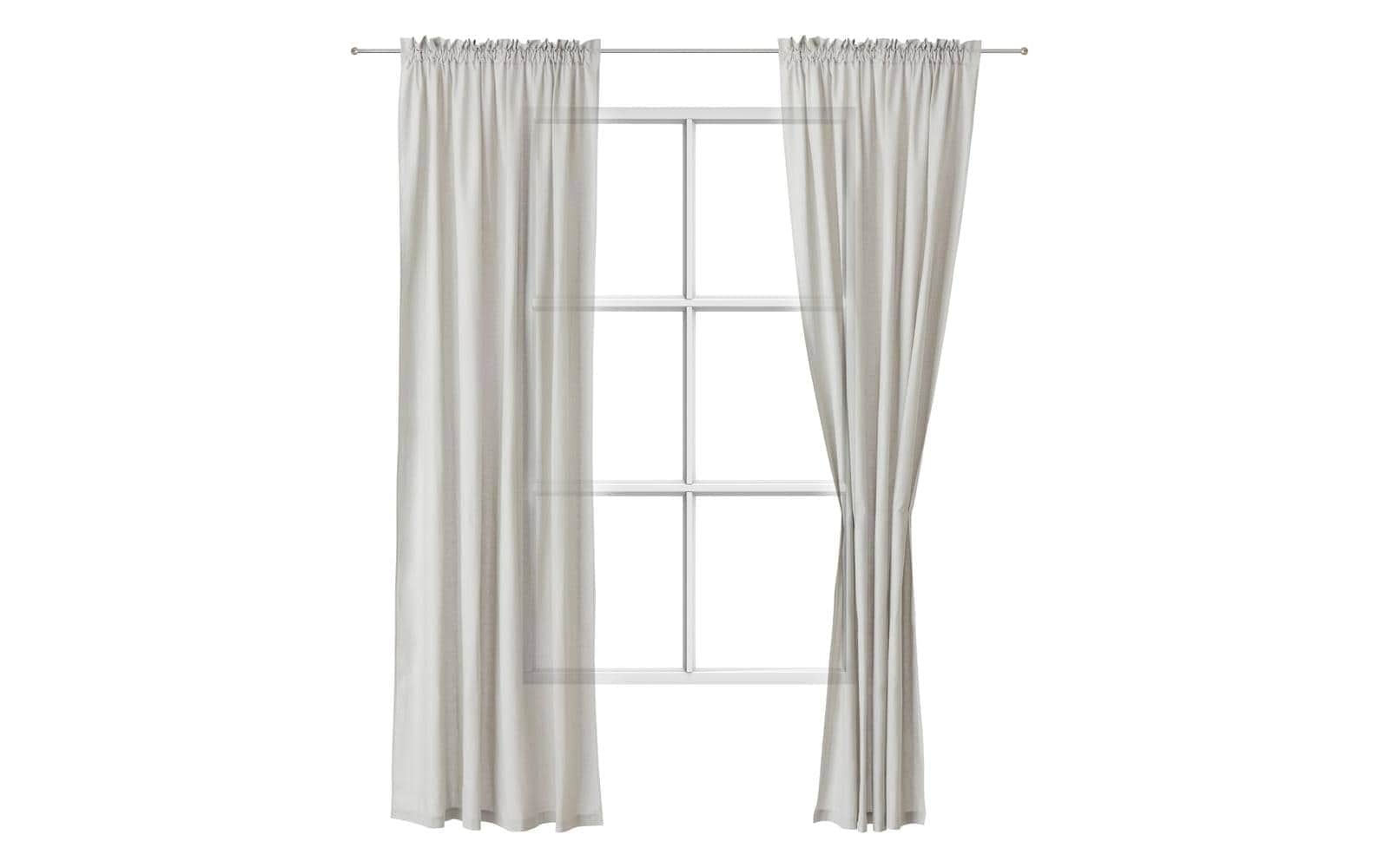 Urbanara Vorhang »Solana 2er Set 140 x 245 cm«, (2 St.)