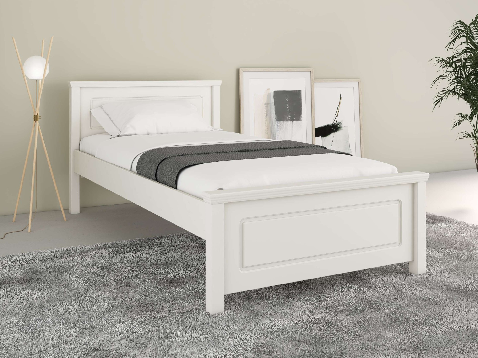 GOODproduct Bett »Svea, Komforteinstiegshöhe und Breite, auch für Senioren geeignet« H/B/L ca. 86/100/200 cm, Belastbarkeit 170KG! Schublade optional, Massivholz, mit Lattenrost