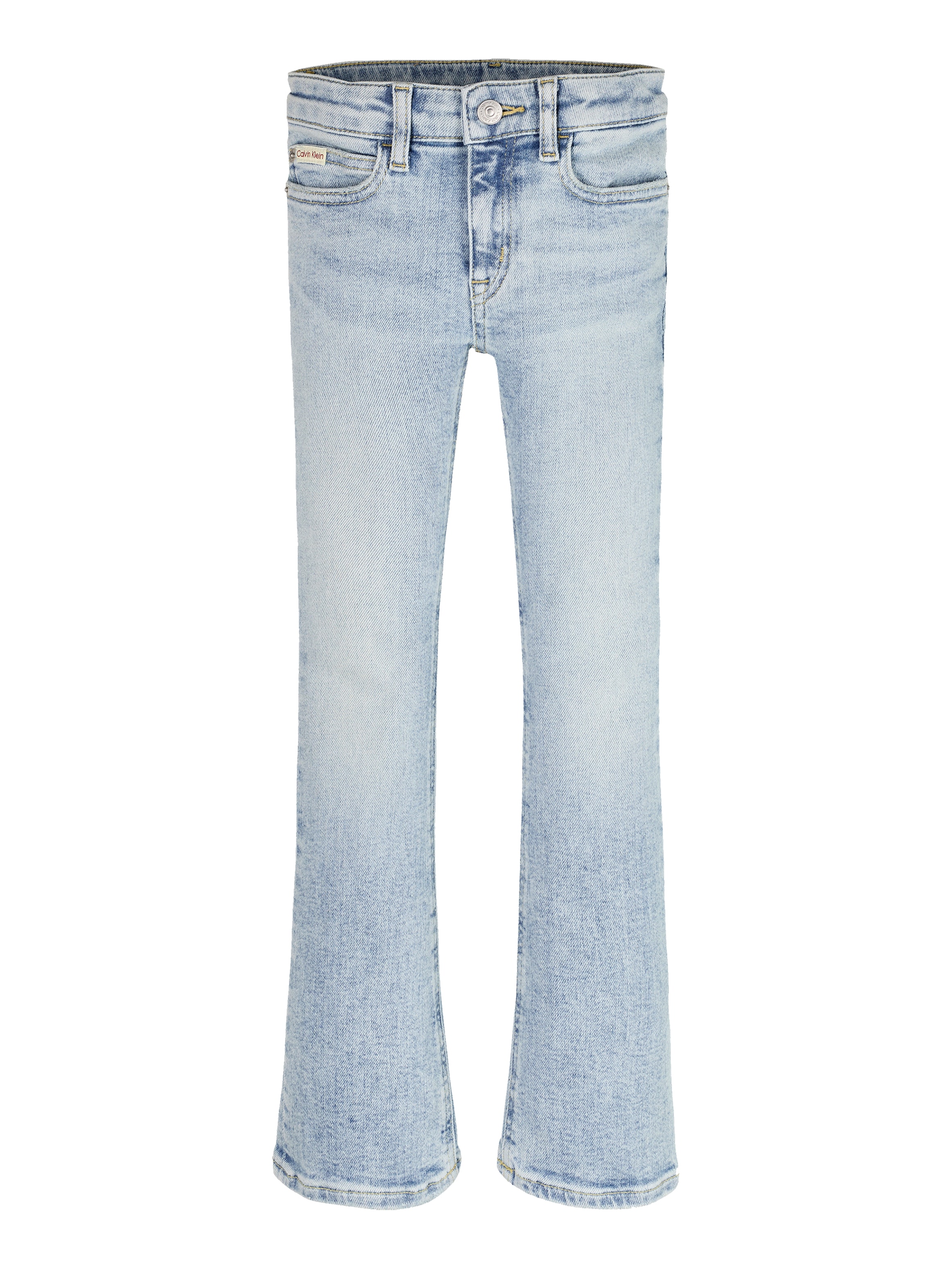 Calvin Klein Jeans Bootcut-Jeans »MR FLARE LIGHT BLUE VISUAL DENIM«, für Kinder bis 16 Jahre mit Logopatch