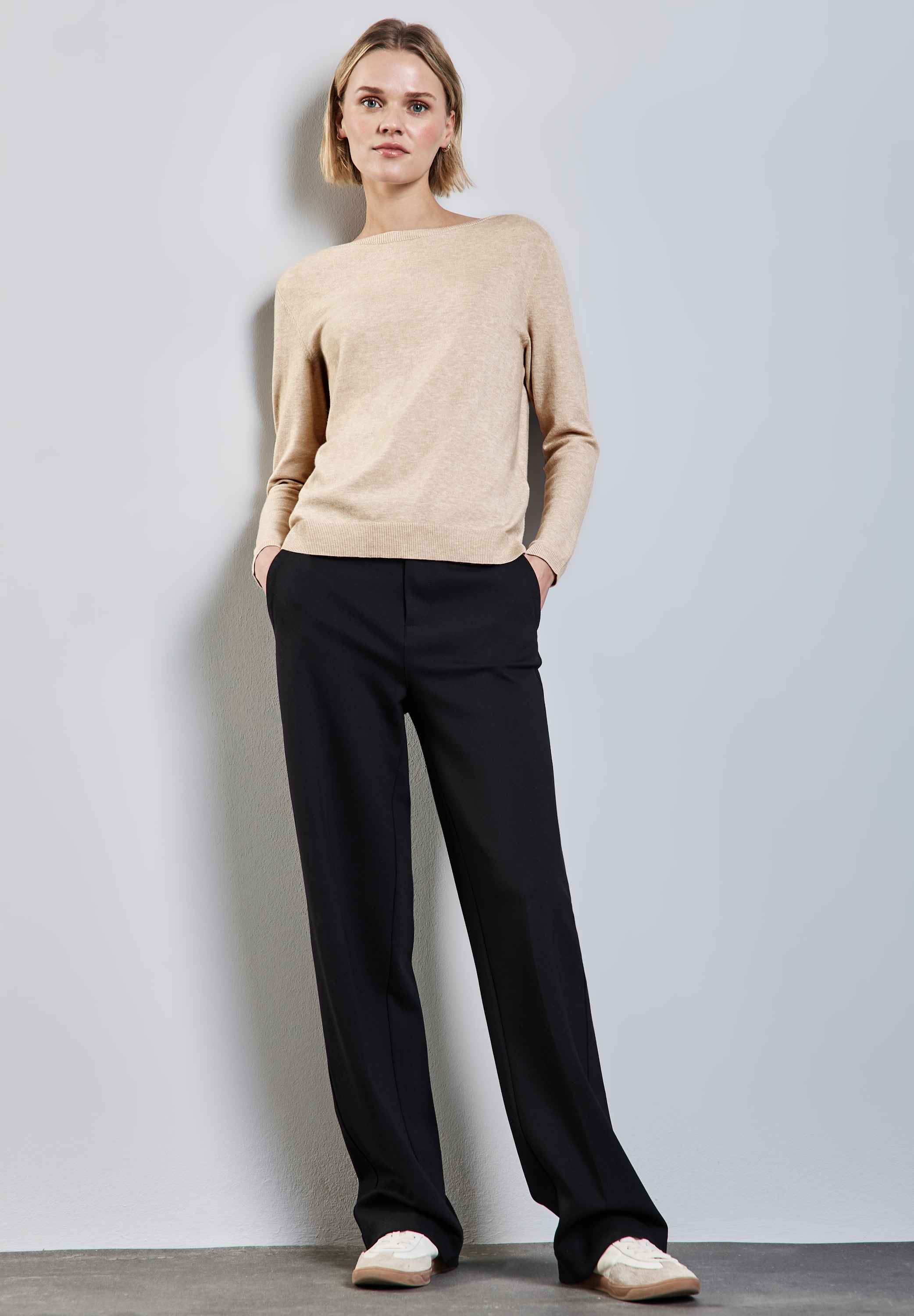STREET ONE Strickpullover, mit Rippbündchen