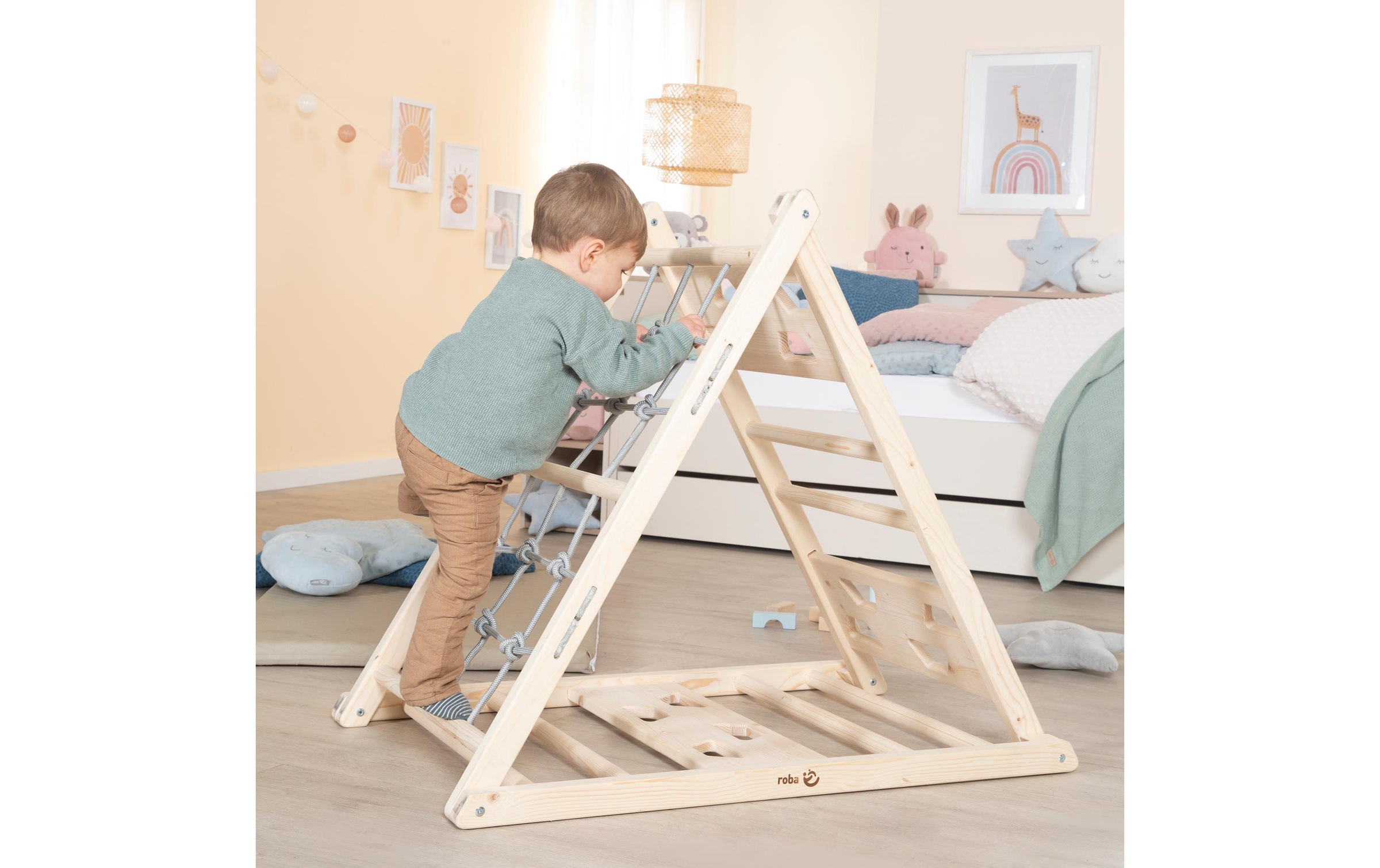 roba® Lernspielzeug »Kletterdreieck 85 x 63.5 x 97.5 cm«