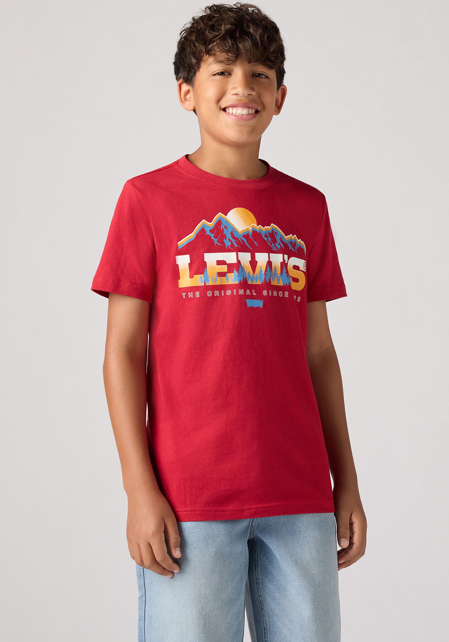 Levi's® Kids Print-Shirt »LVB MAJESTIC MOUNTAINS TEE« for BOYS aus reiner Baumwolle