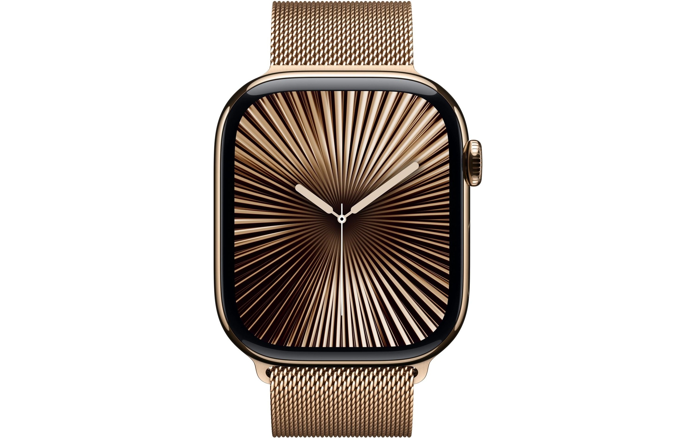 Apple Watch Series 10 Titan, 46 mm, GPS + Cellular, Milanese Loop M/L, Goldfarben