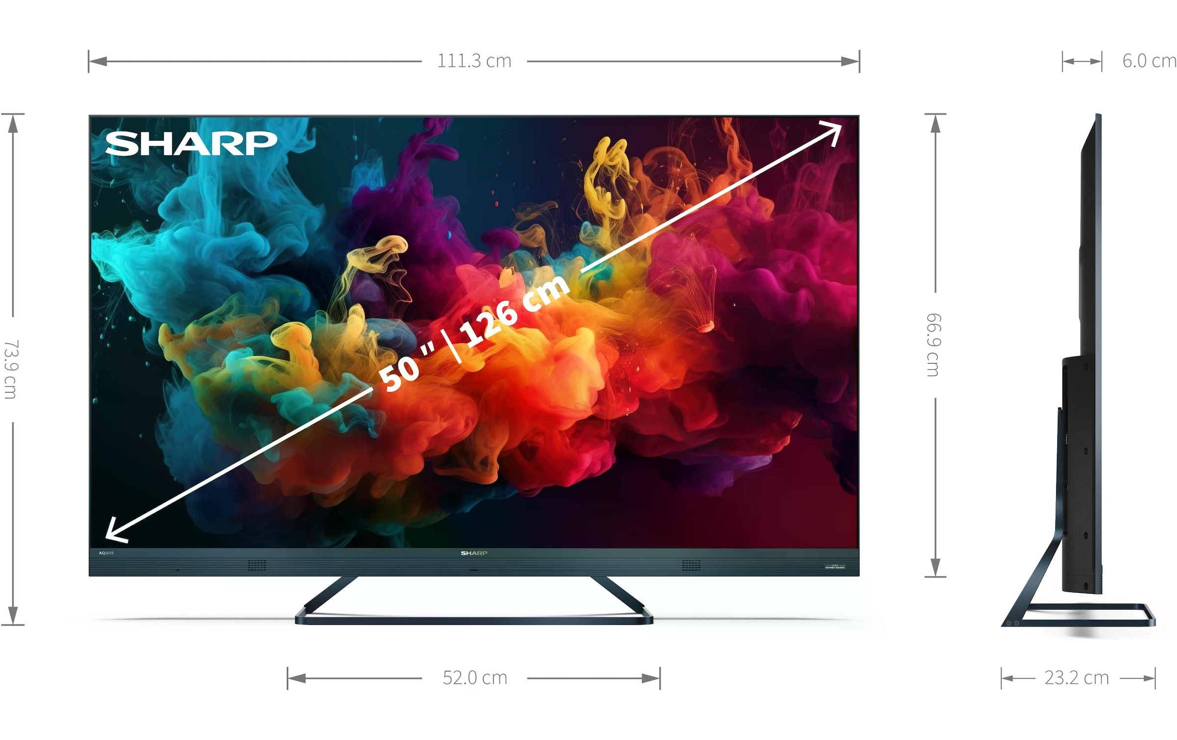 Sharp LED-Fernseher »50FQ5EG«, 4K Ultra HD, Google TV