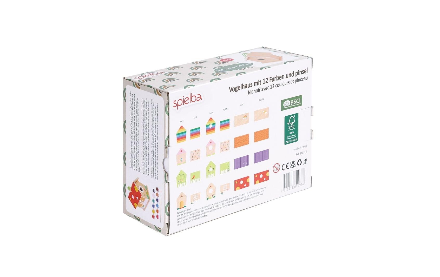 Spielba Lernspielzeug »Vogelhaus zum Bemalen«