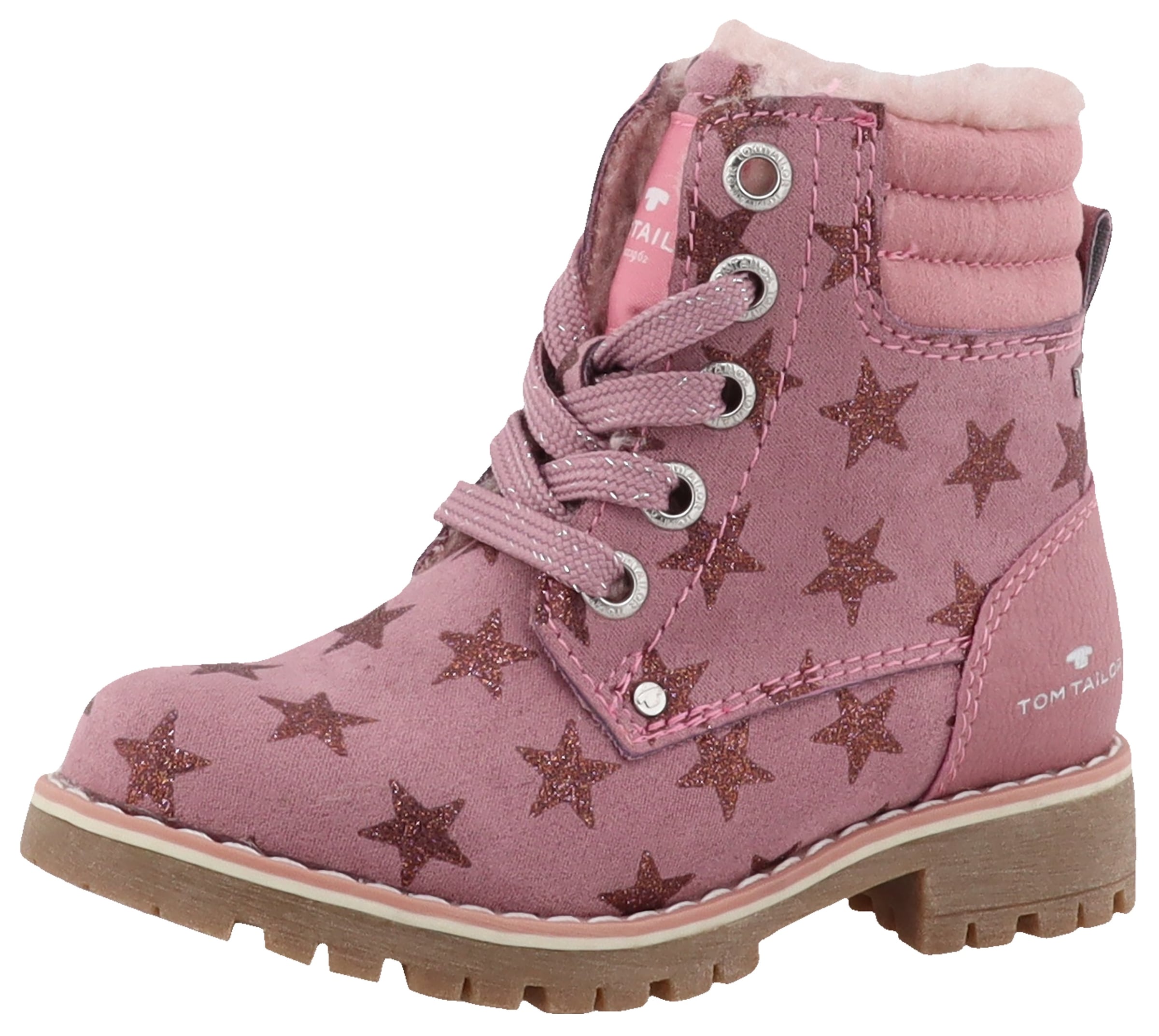 TOM TAILOR Winterboots , Blockabsatz, Schnürboots, Outdoorschuh mit TEX-Membran