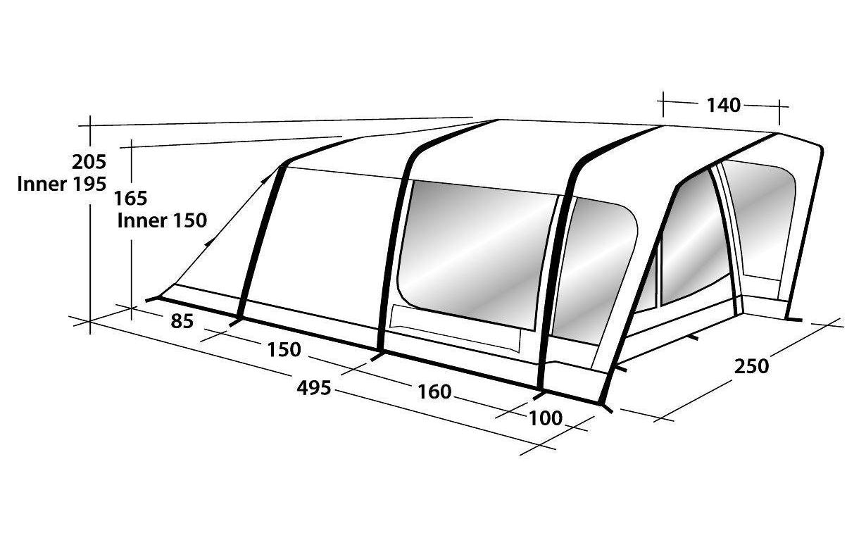 Outwell Tunnelzelt »Rock Lake 3ATC«