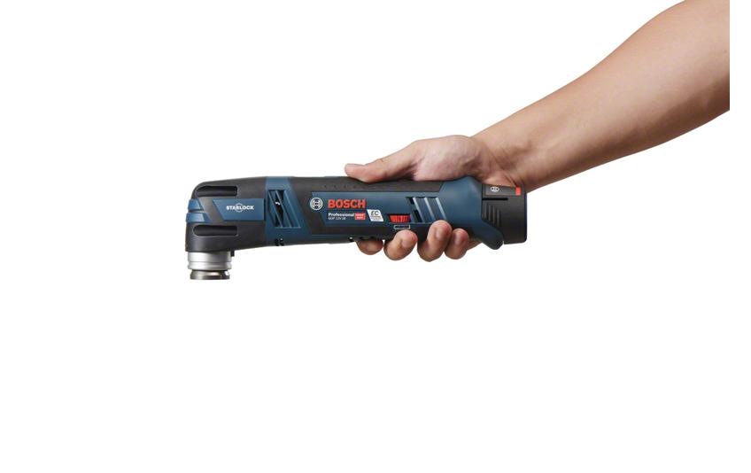 Bosch Professional Elektro-Multifunktionswerkzeug »GOP 12V28«, (Set), Funktionen: Fräsen; Sägen; Schaben; Schleifen; Trennen