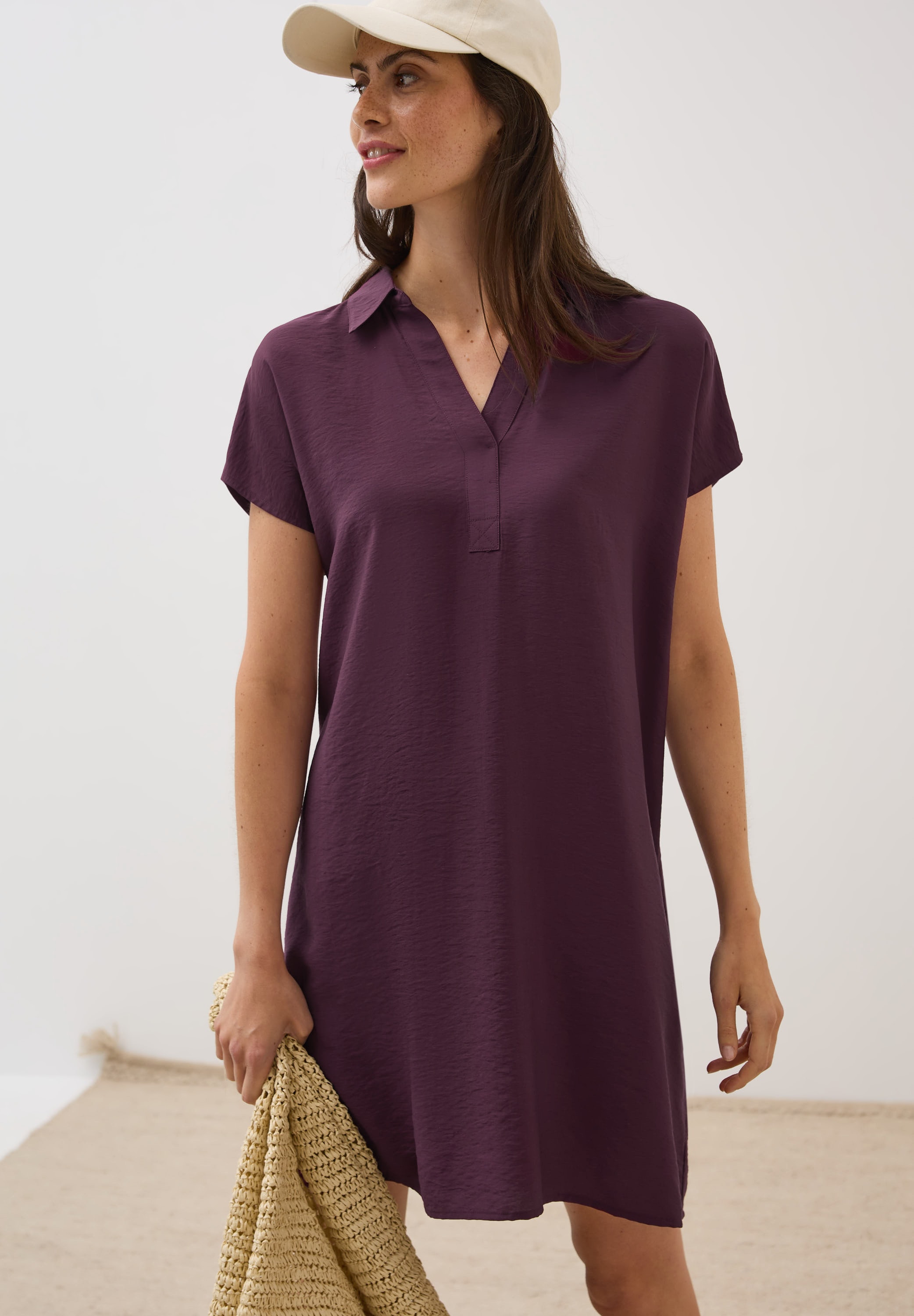 Cecil Hemdblusenkleid, Sommerkleid in feiner Struktur-Qualität