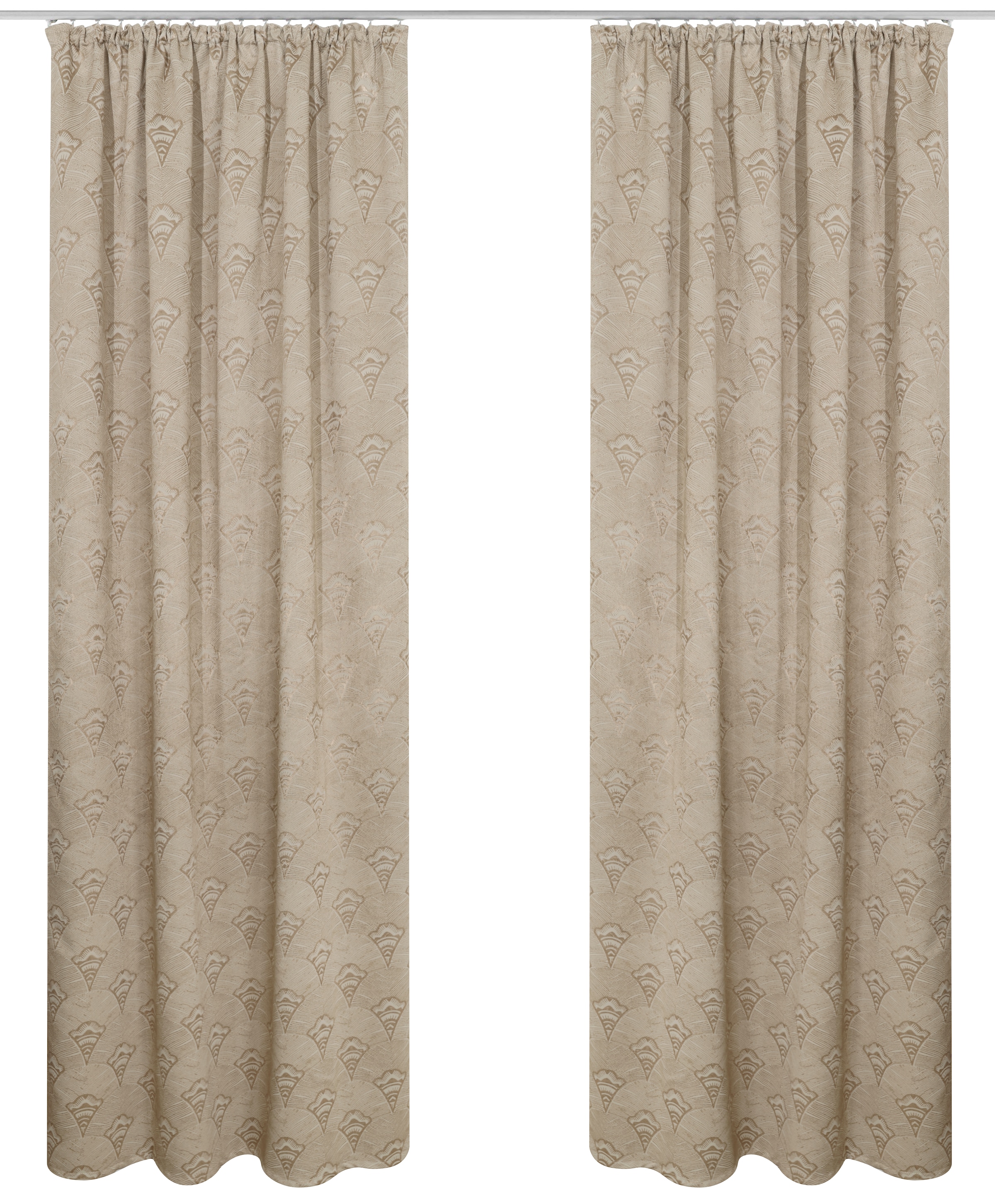 Bruno Banani Verdunkelungsvorhang "Alessio" Kräuselband 1 Stk. tlg. Elegantes Muster, Jacquard, verdunkelnder Vorhang, blickdicht,modern
