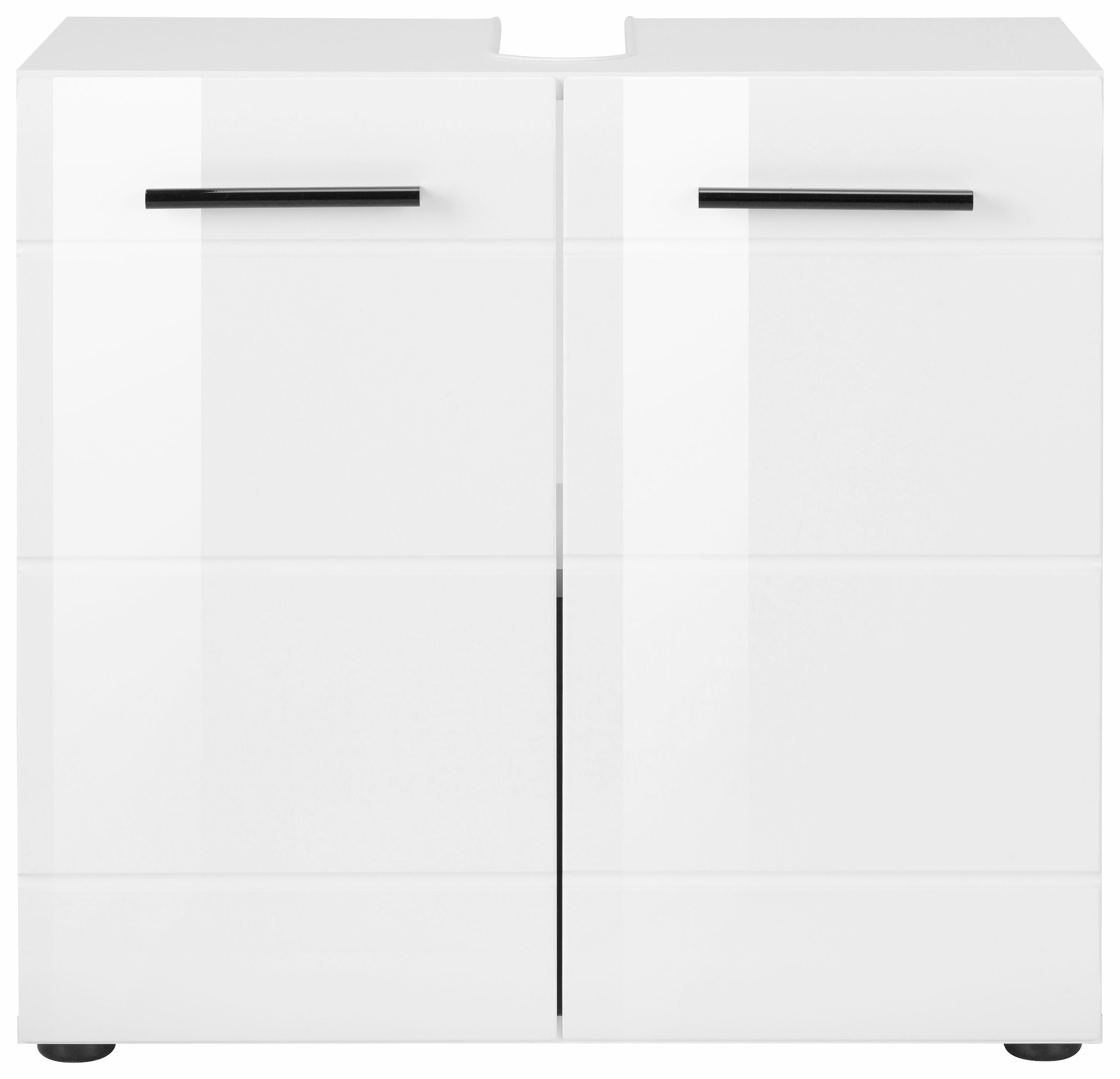 welltime Waschbeckenunterschrank »Sovana«, Waschtisch mit verstellbarem Fach - Masse (B/T/H) 60/31/56 cm