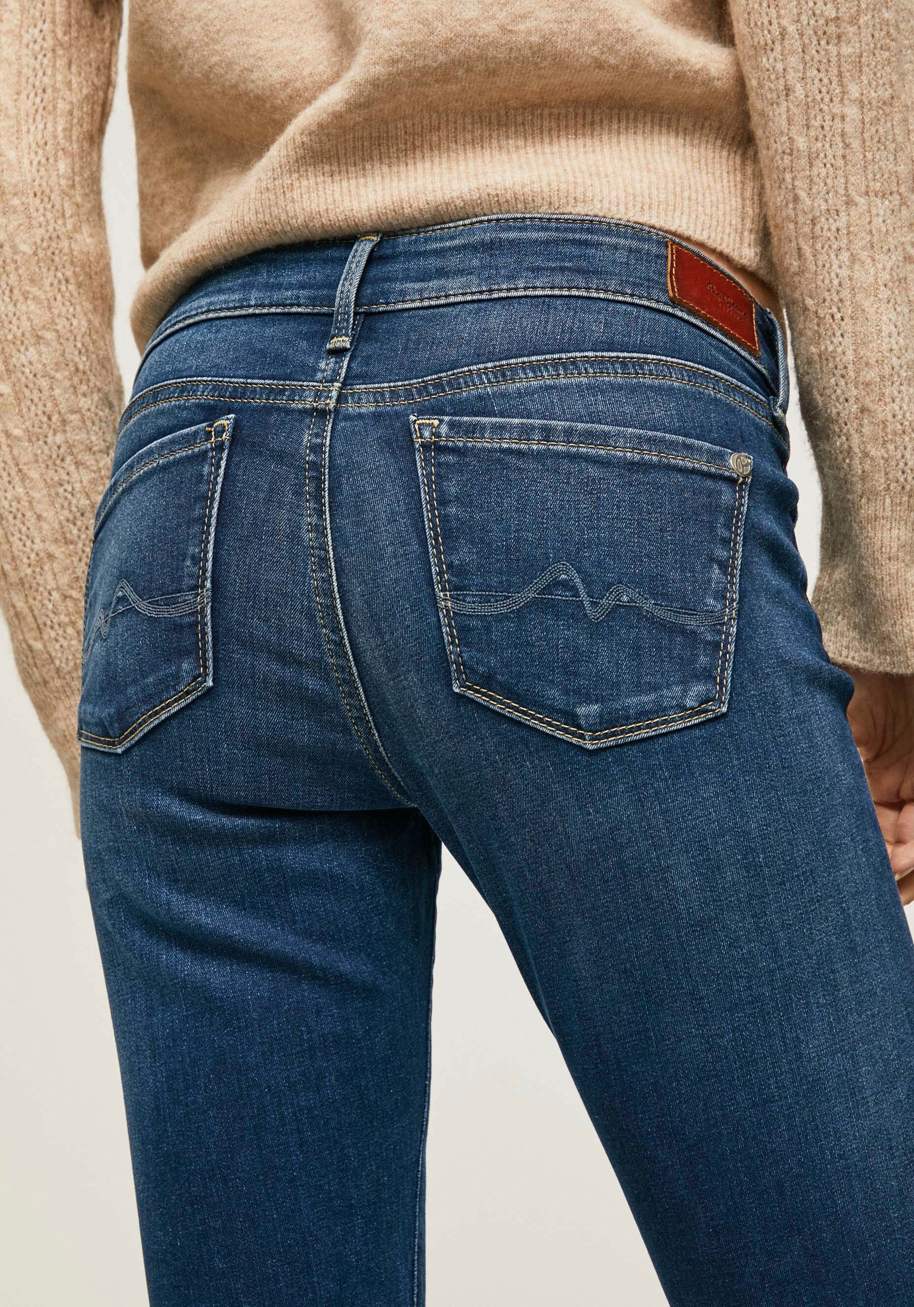 Pepe Jeans Skinny-fit-Jeans »SOHO«, im 5-Pocket-Stil mit 1-Knopf Bund und Stretch-Anteil