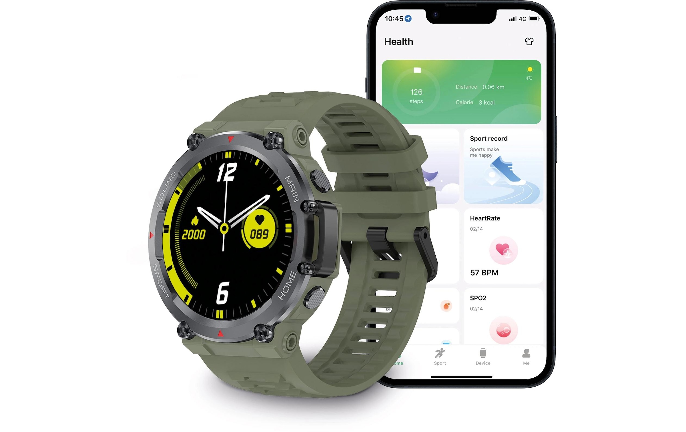 Smartwatch »KSiX Oslo Green«