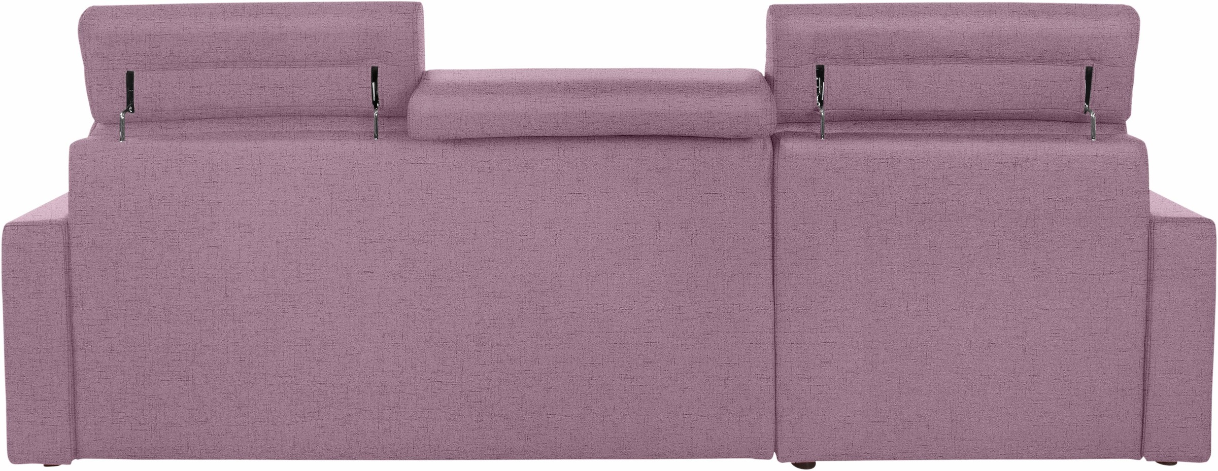 DOMO collection Ecksofa »Ava mit moderner Sitzheftung & toller Doppelnaht, komfortabel, L-Form«, mit Recamiere, inkl. Federkern, wahlweise mit Kopfteilverstellungen