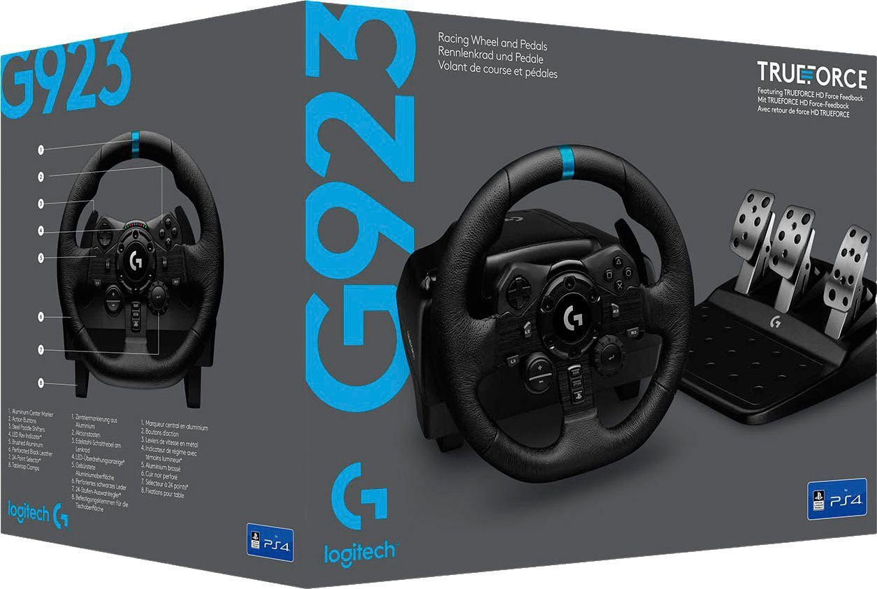 ➥ Logitech G Gaming-Lenkrad »G923 für PS4 und PC«, inkl. F1 2021