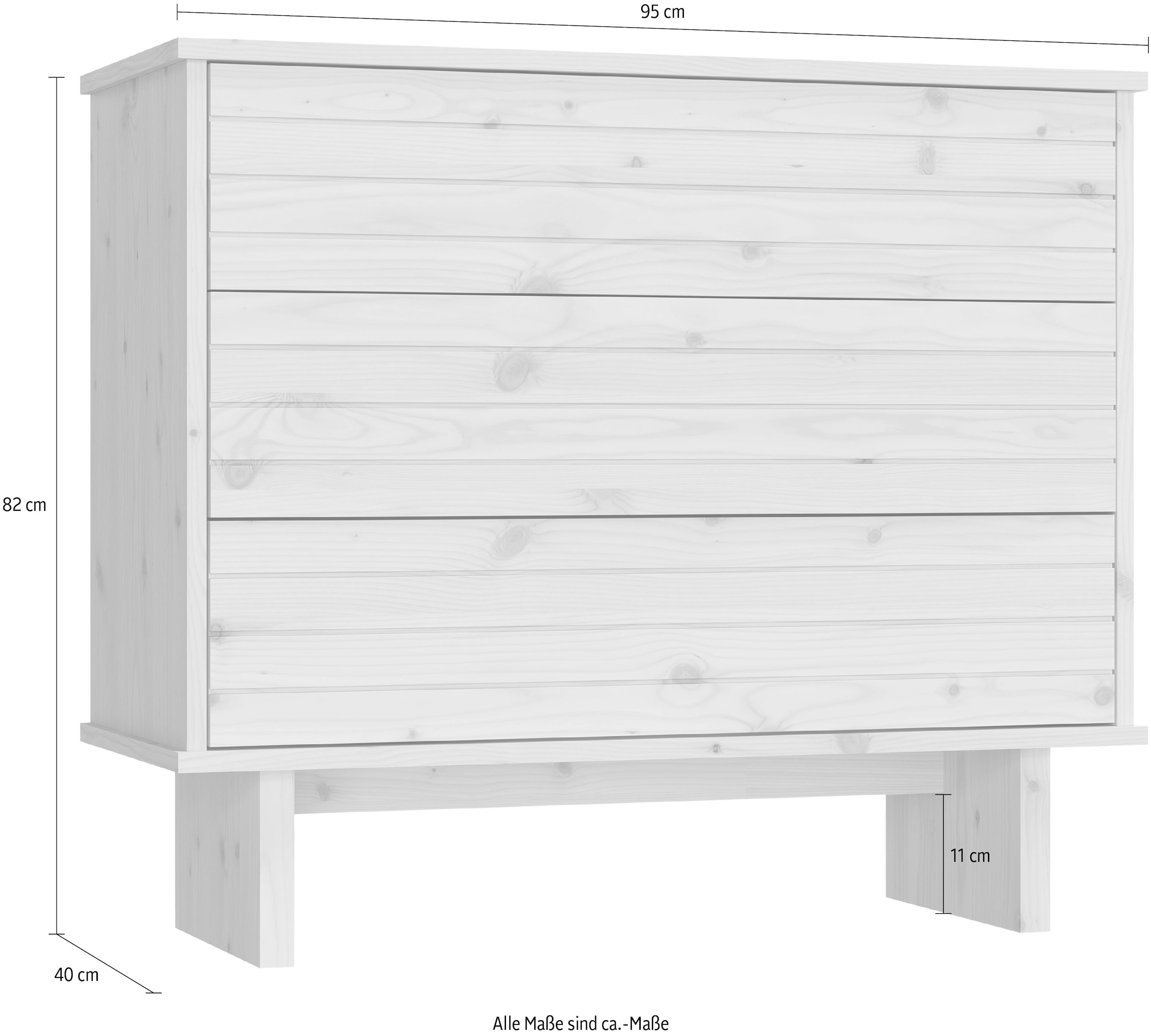 Karup Design Schubkastenkommode »Kommo«, Aus massiven Kiefernholz